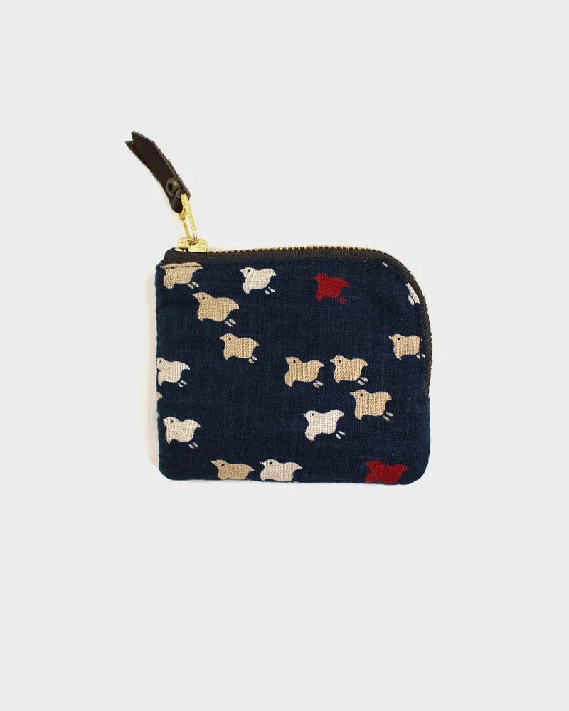 Kiriko Original, Zipper Wallet, Indigo Chidori sold by Kiriko