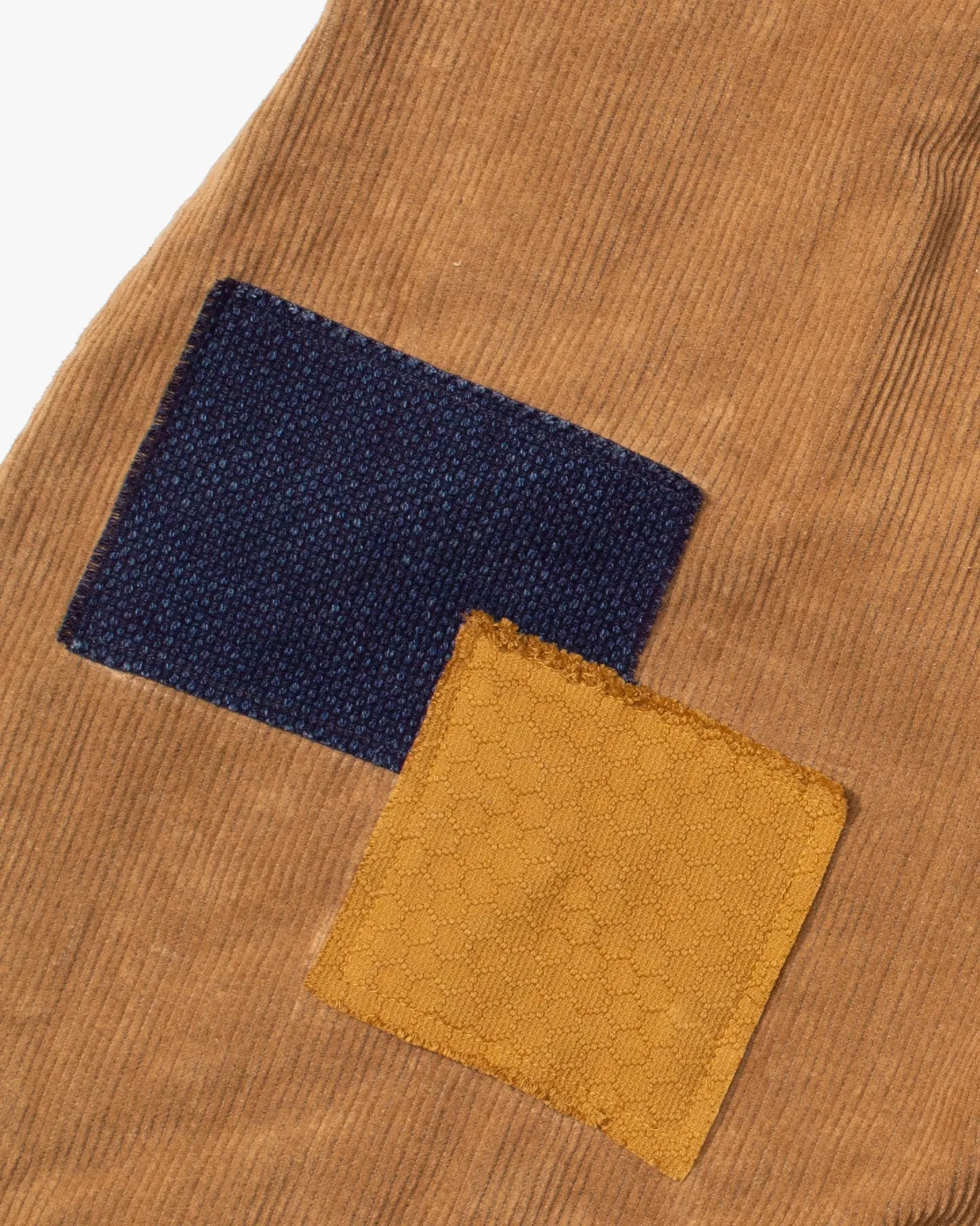 Kiriko Custom Wide Leg Pants, Heavy-Weight Corduroy Patched, Tan sold by Kiriko product image thumbnail 4