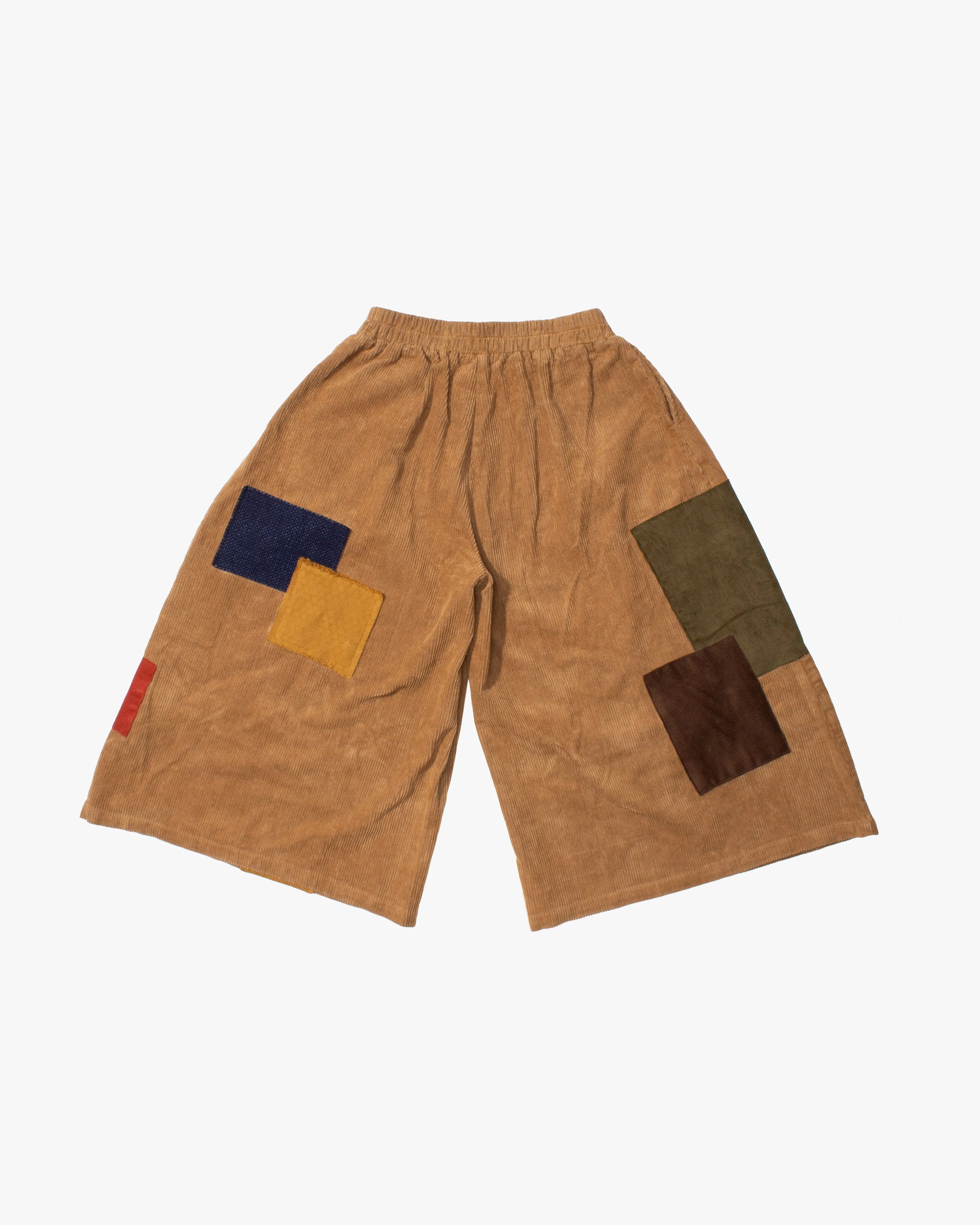 Kiriko Custom Wide Leg Pants, Heavy-Weight Corduroy Patched, Tan sold by Kiriko product image thumbnail 2