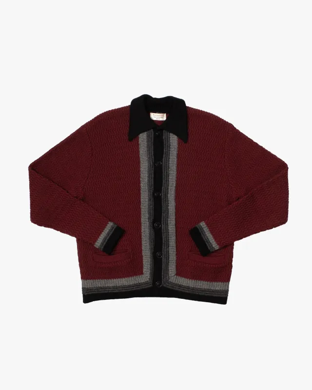 Japanese Repro Cardigan, M, Radiall, Grey Placket sold by Kiriko