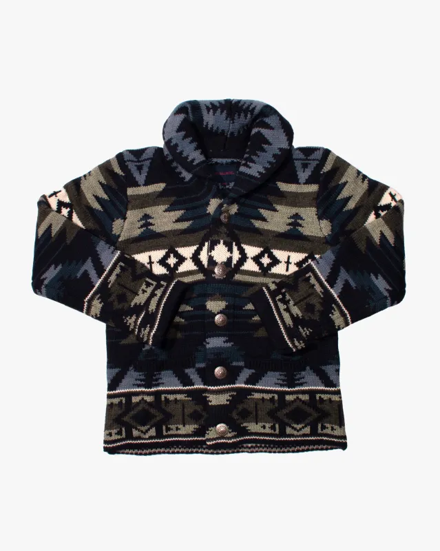 Japanese Repro Cardigan, L, Anti Ballistic, Angular Pattern sold by Kiriko