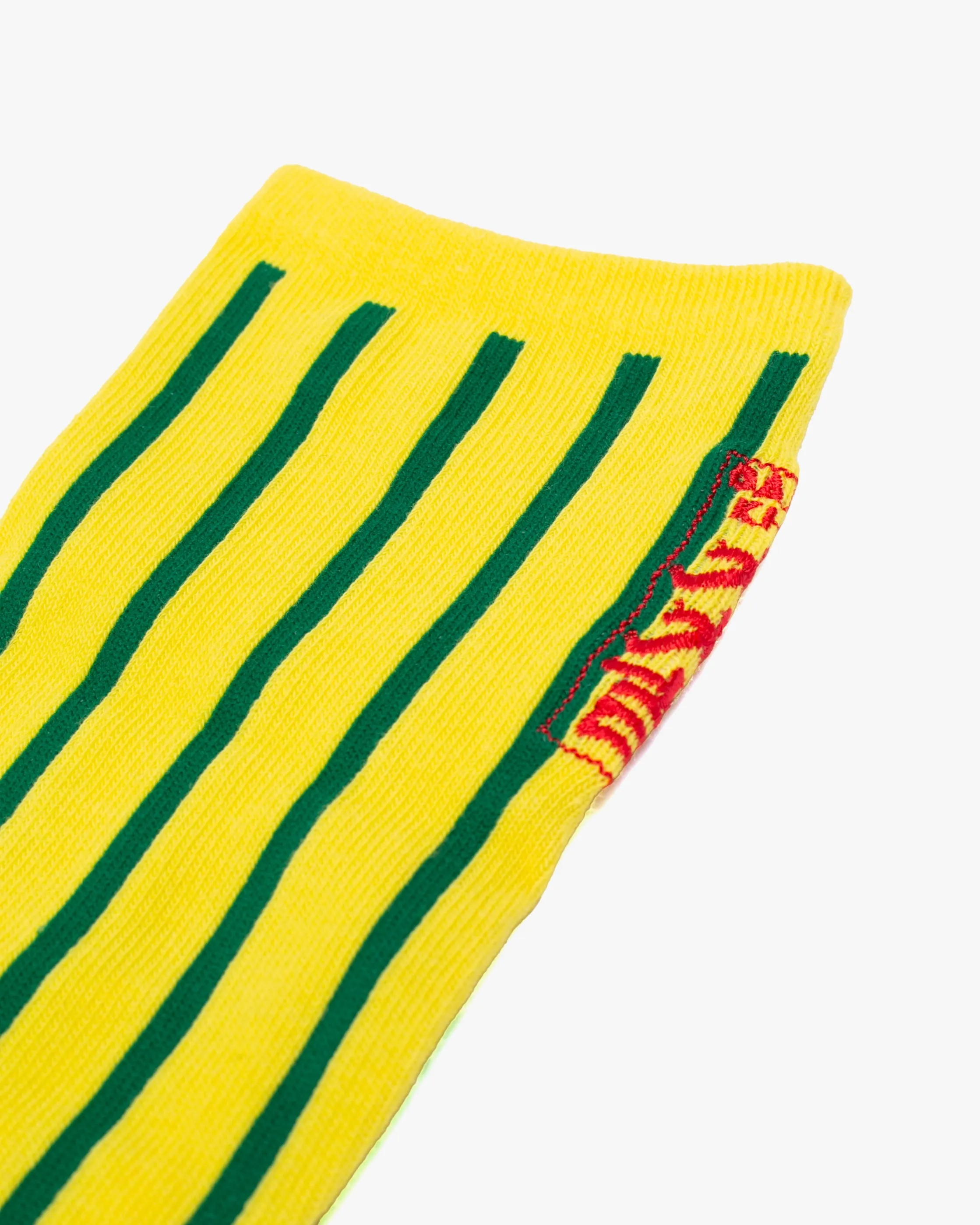 Wa Modern, Tabi Socks, Crew, Yellow and Green Stripe S/M sold by Kiriko product image thumbnail 4