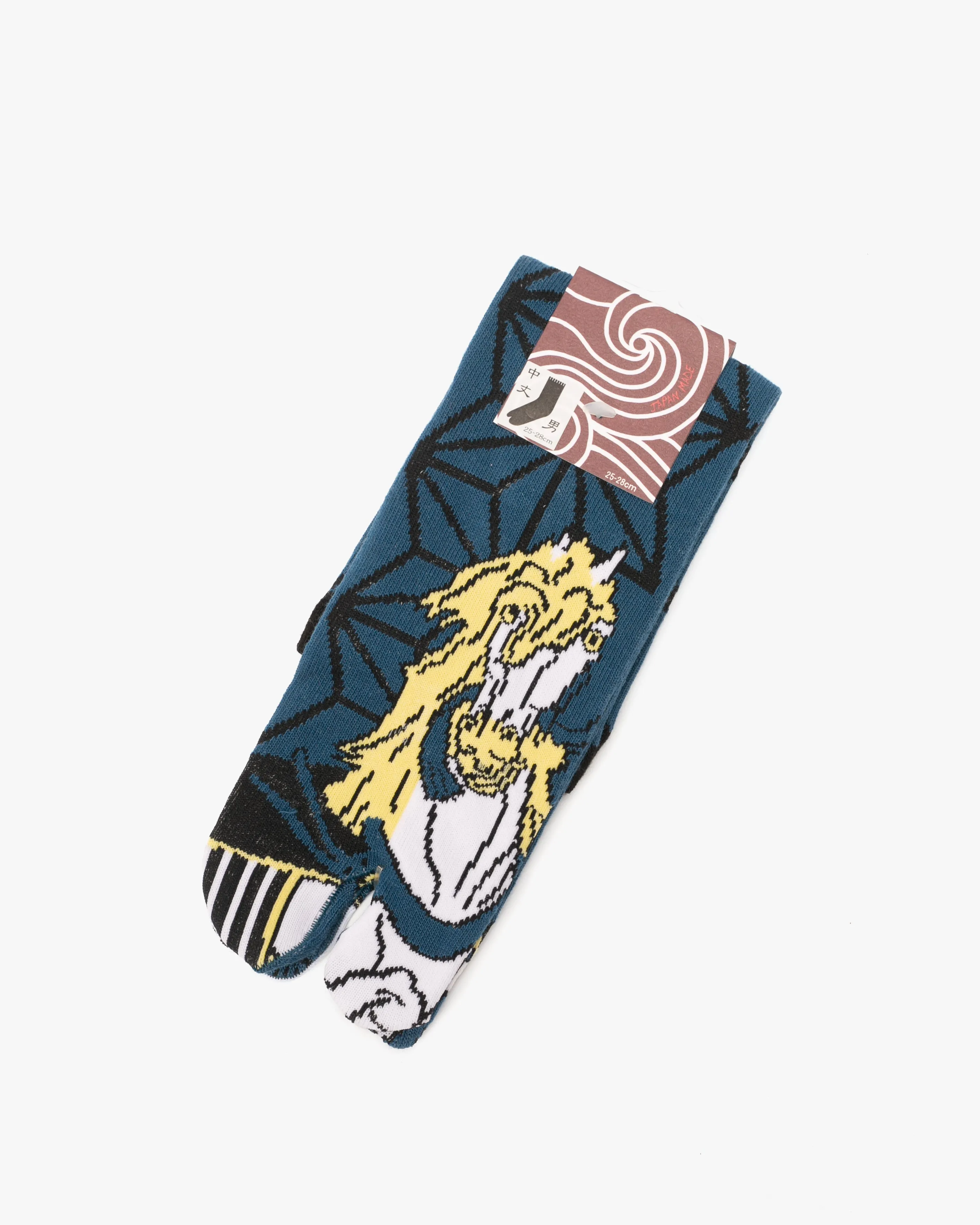 Wa Modern, Tabi Socks, Crew, Teal and White Horse M/L sold by Kiriko product image thumbnail 4