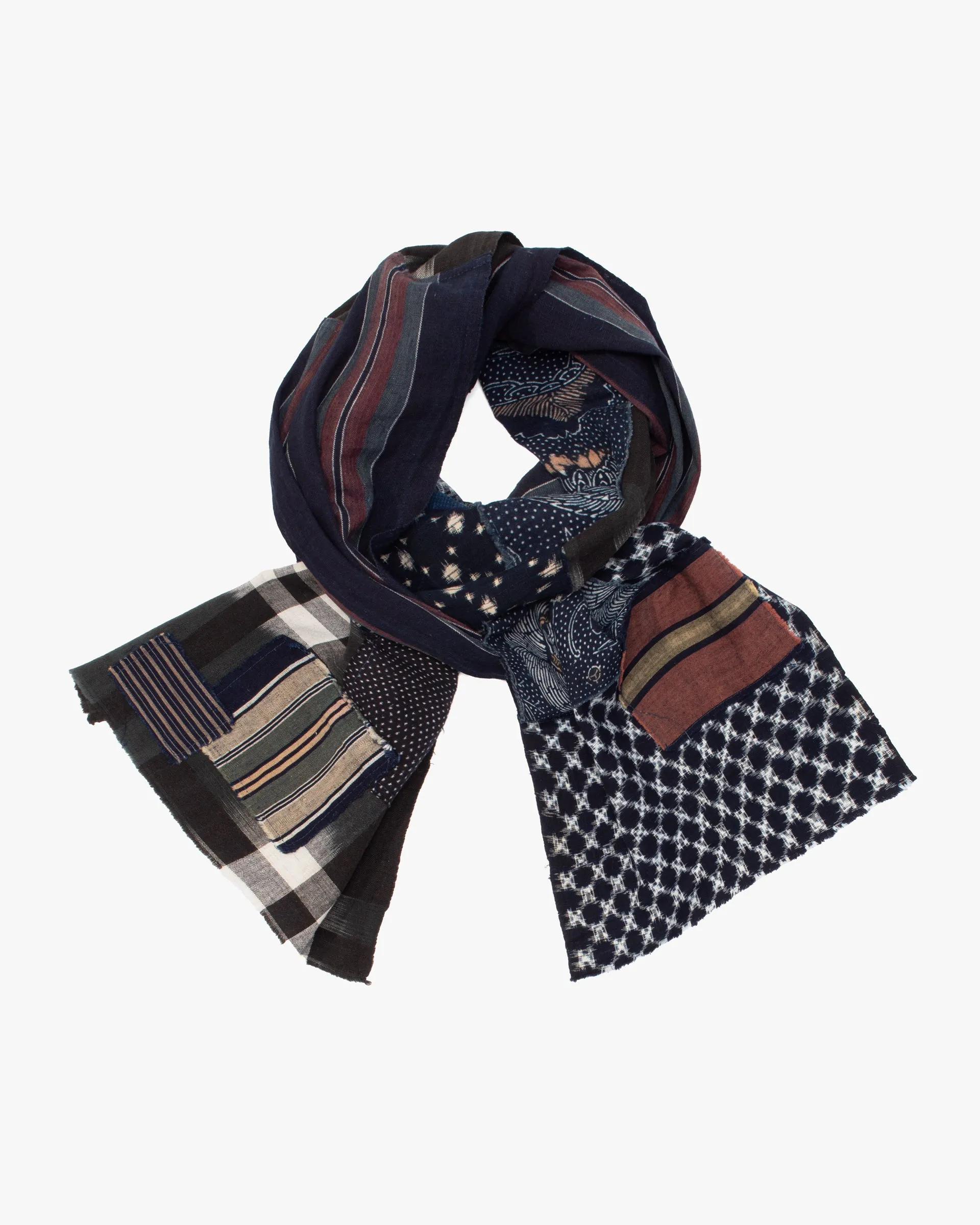 Kiriko Original Scarf, Patched Boro, Indigo, 41 sold by Kiriko product image thumbnail 2