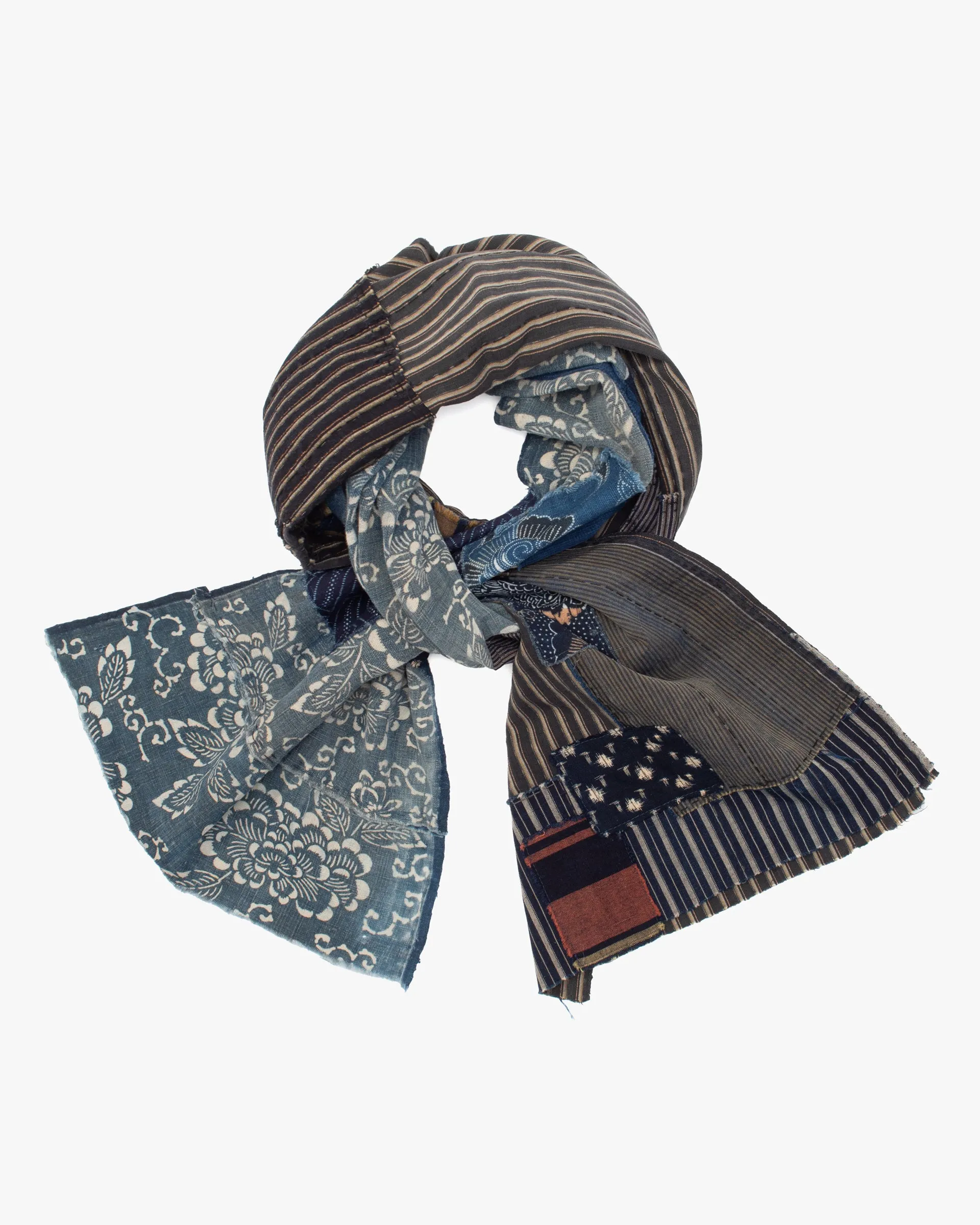 Kiriko Original Scarf, Patched Boro, Indigo, 39 sold by Kiriko product image thumbnail 2