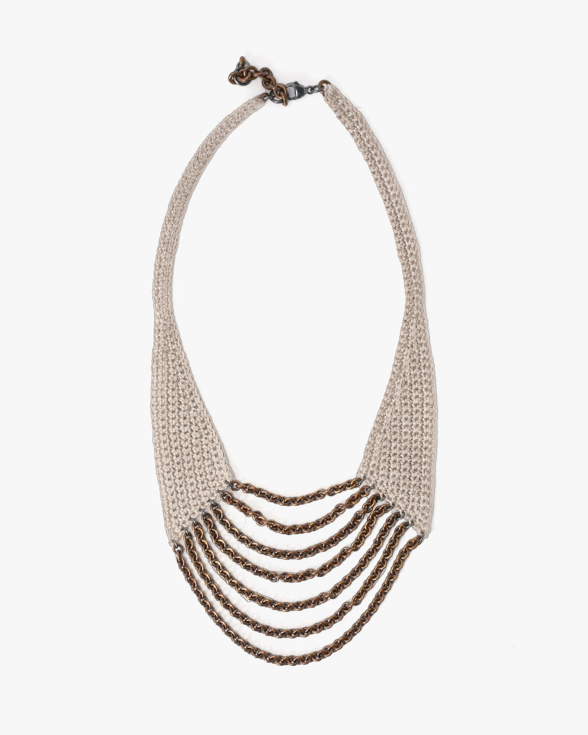 Boet X Kiriko Necklace, Short Horseshoe, Light Grey sold by Kiriko