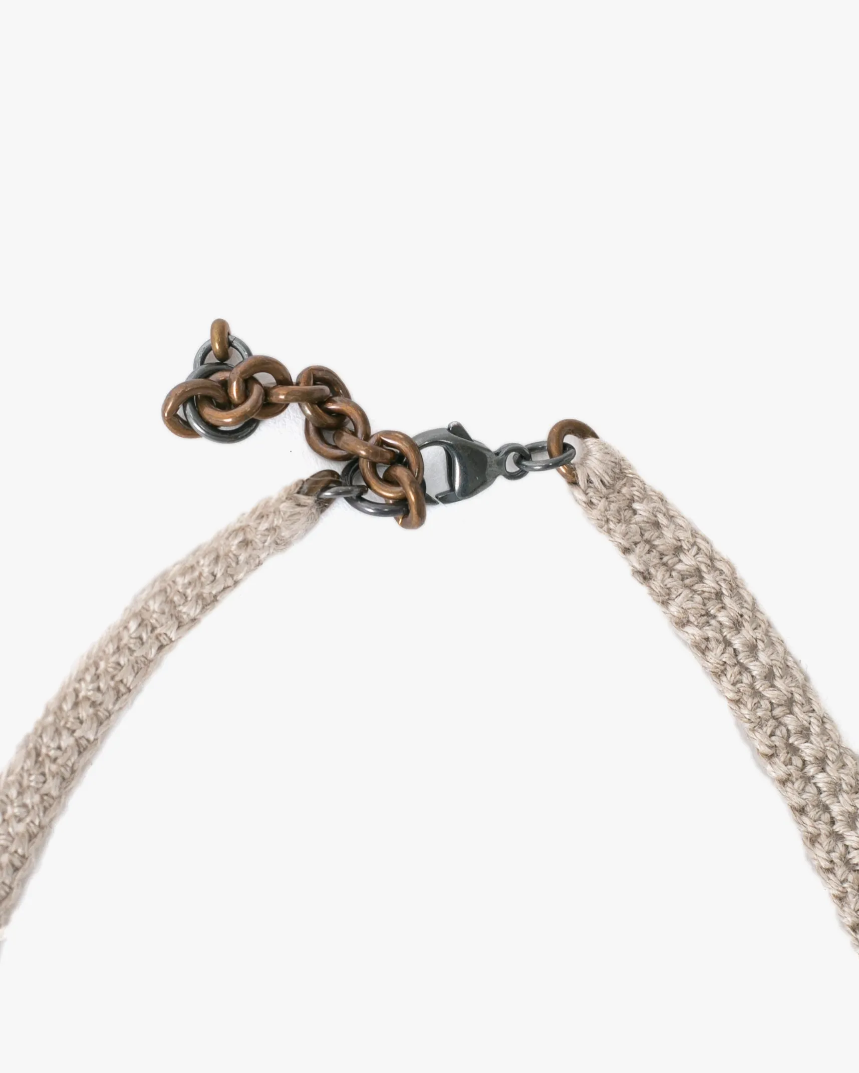 Boet X Kiriko Necklace, Short Horseshoe, Light Grey sold by Kiriko product image thumbnail 3