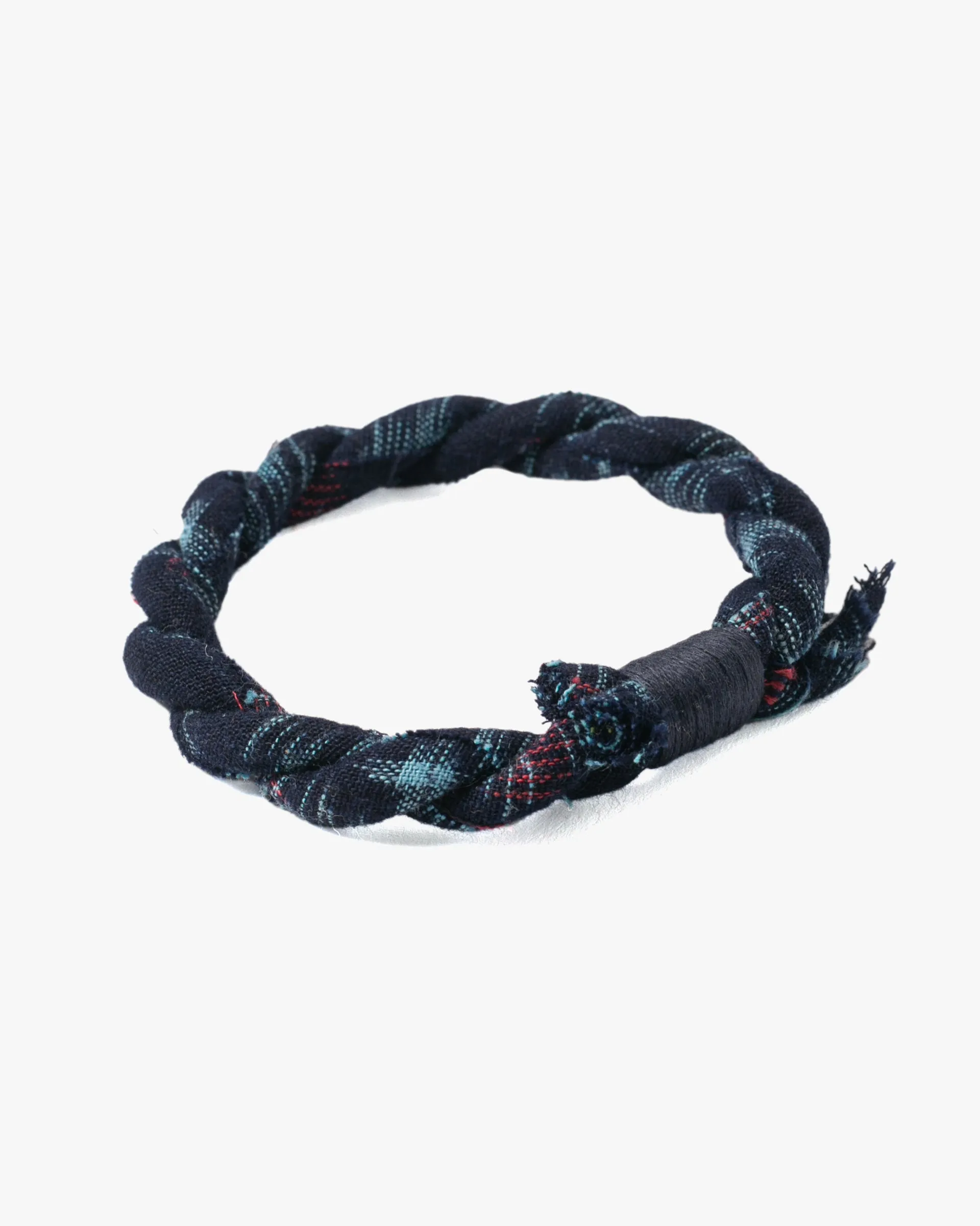 Boet x Kiriko Bracelet, Indigo with Light Blue and Red Kasuri sold by Kiriko product image thumbnail 3