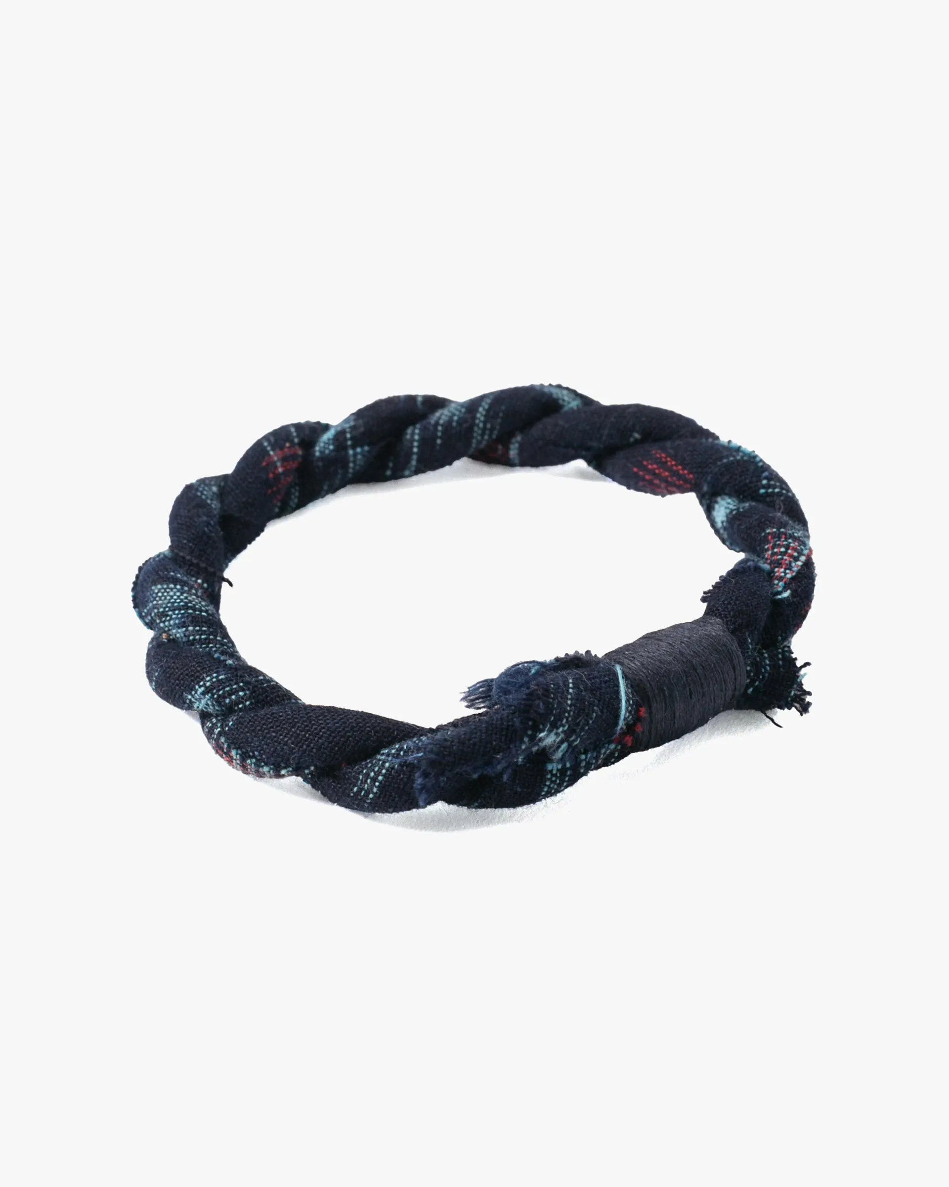 Boet x Kiriko Bracelet, Indigo with Light Blue and Red Kasuri sold by Kiriko product image thumbnail 2