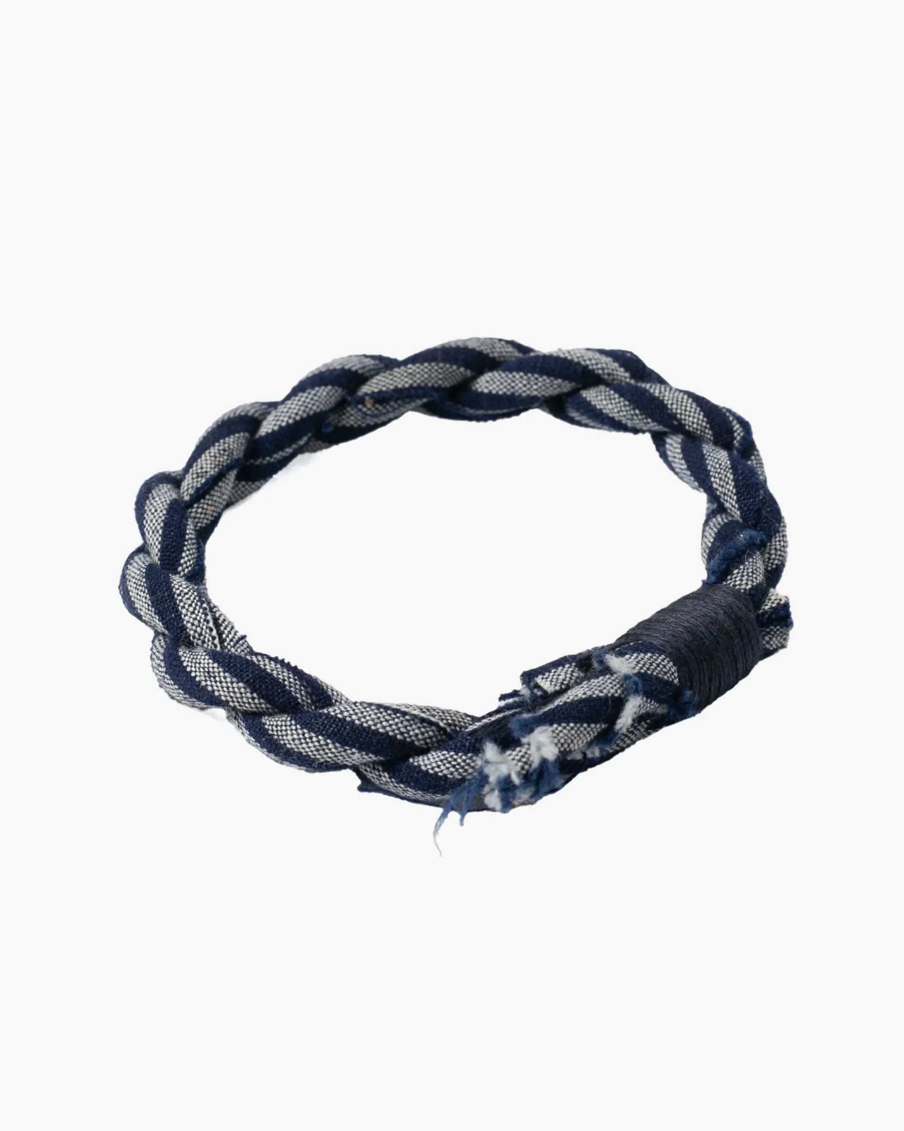 Boet x Kiriko Bracelet, Indigo and White Shima sold by Kiriko product image thumbnail 3