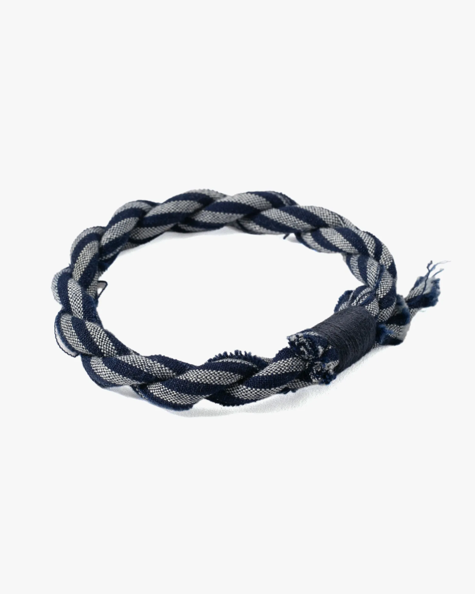 Boet x Kiriko Bracelet, Indigo and White Shima sold by Kiriko product image thumbnail 2