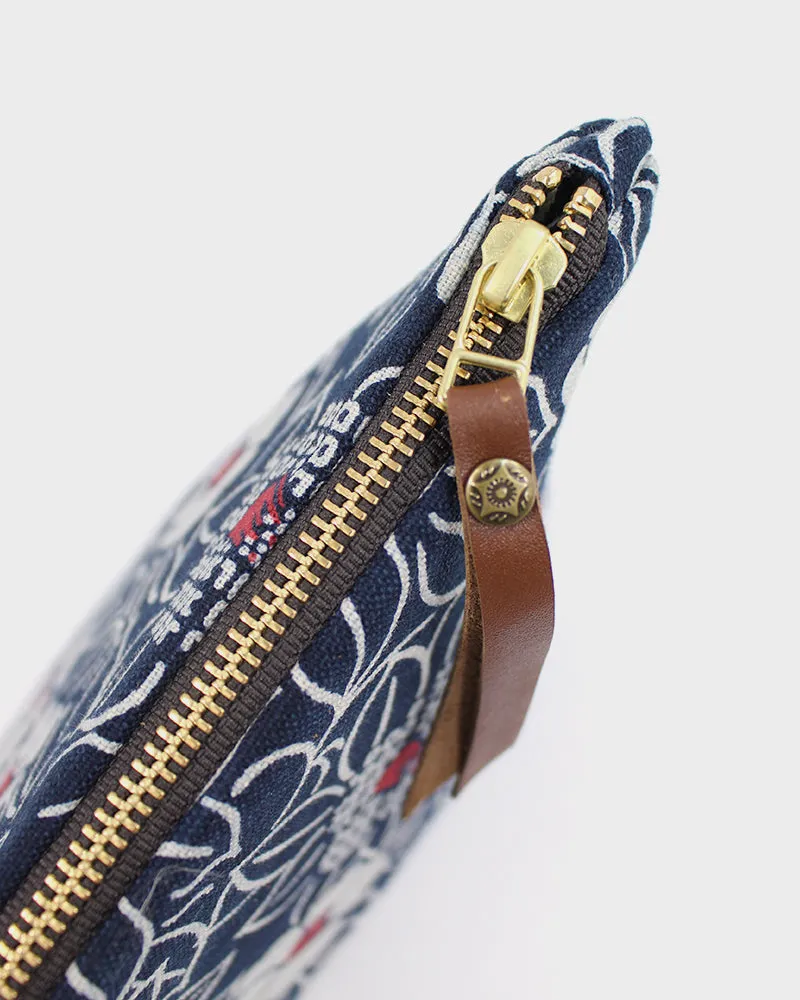 Stand-Up Pouch, Indigo, Large Tsubaki sold by Kiriko product image thumbnail 2