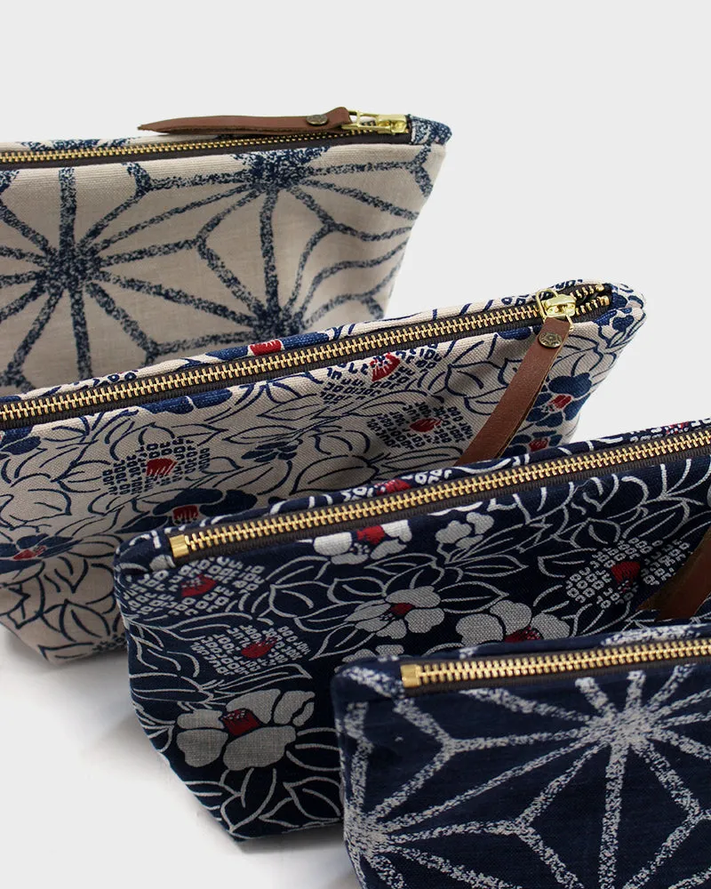 Stand-Up Pouch, Indigo, Large Tsubaki sold by Kiriko product image thumbnail 4