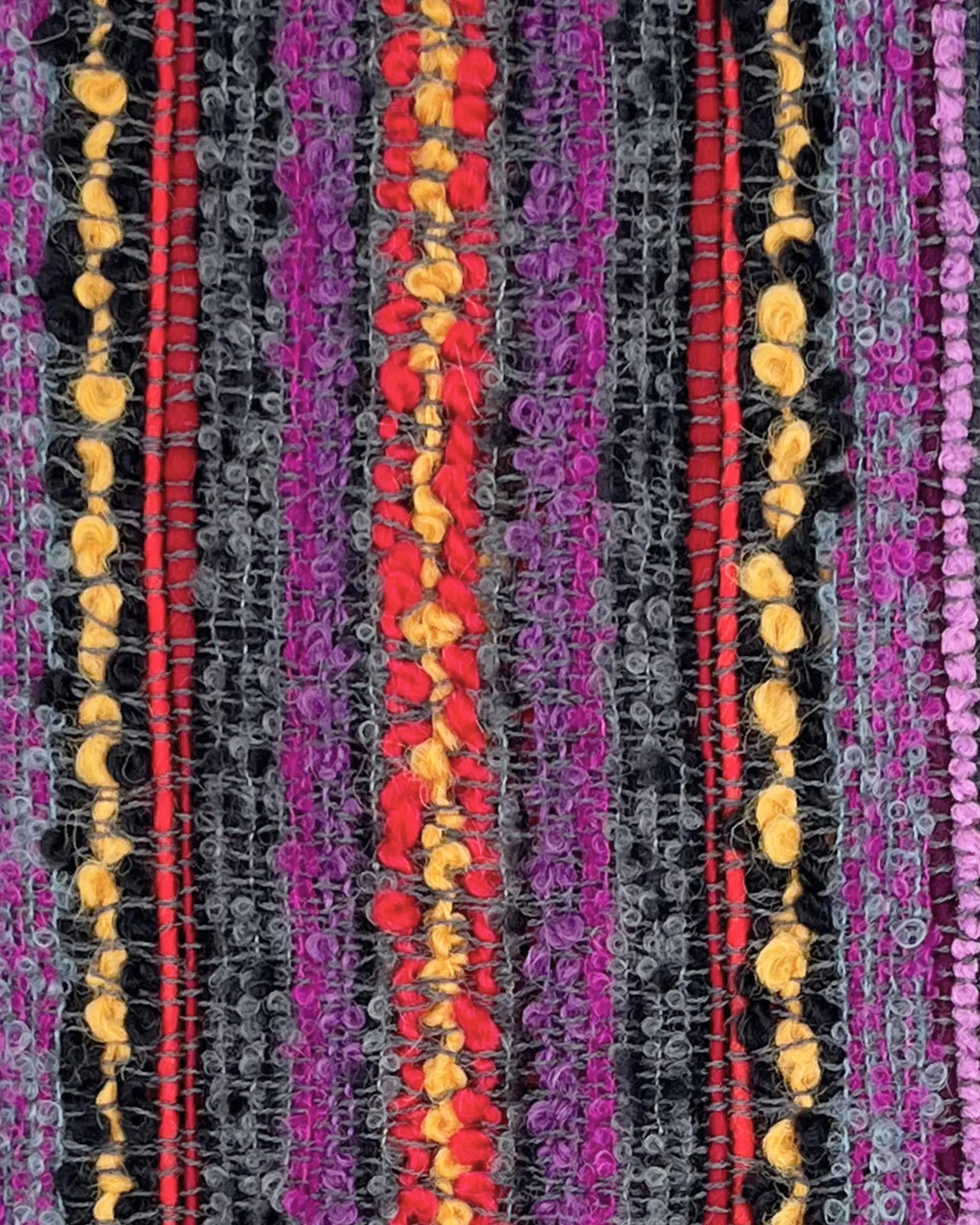 Shupaca Alpaca, Fringe Boucle Scarf, Berry sold by Kiriko product image thumbnail 4