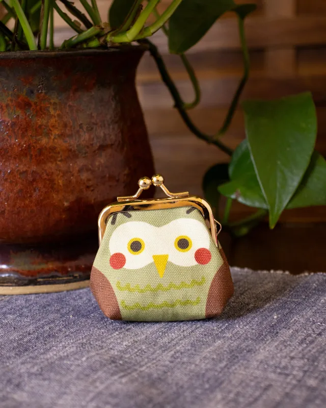 Wa Modern, Mini Coin Purse, Fukurou sold by Kiriko