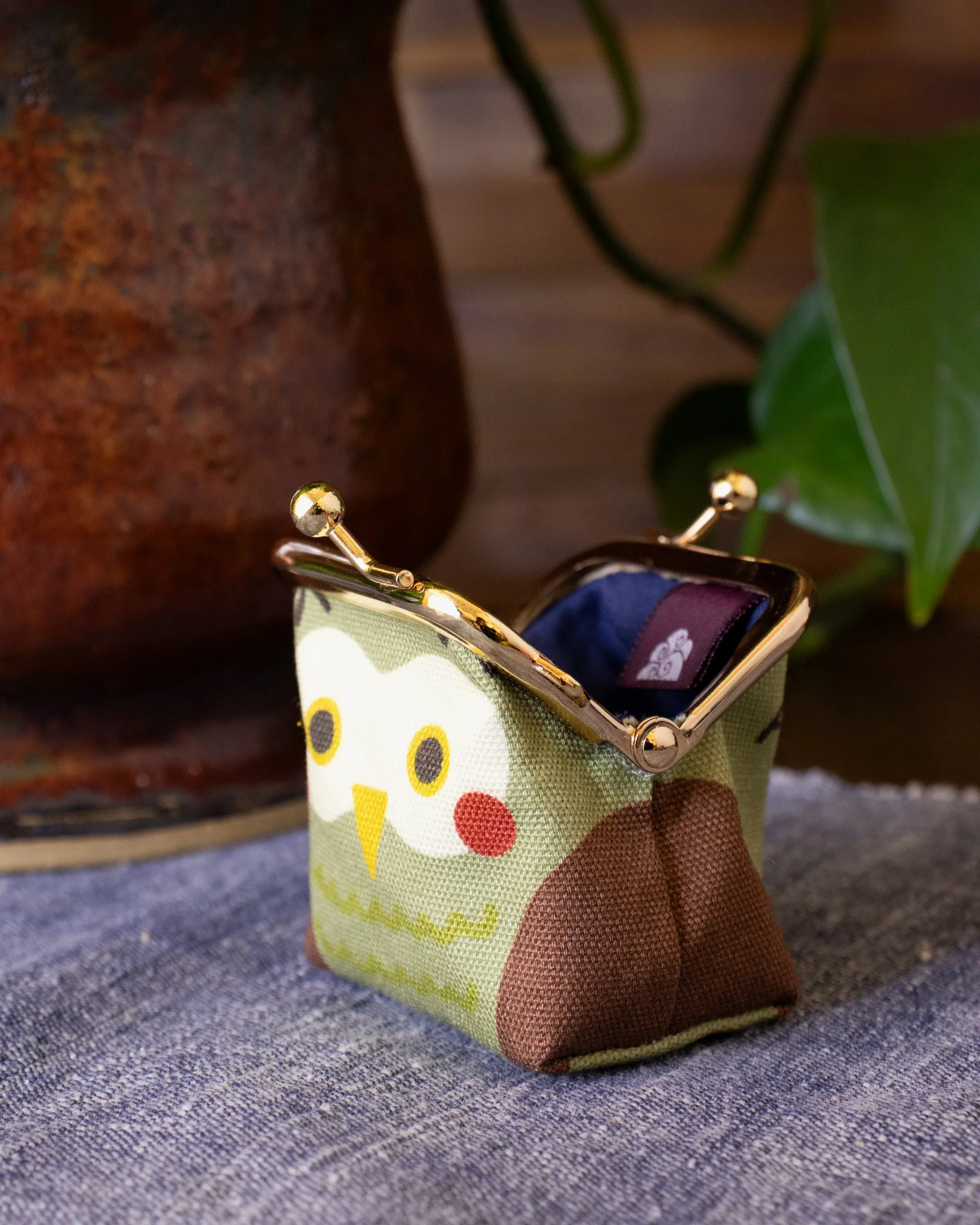 Wa Modern, Mini Coin Purse, Fukurou sold by Kiriko product image thumbnail 3