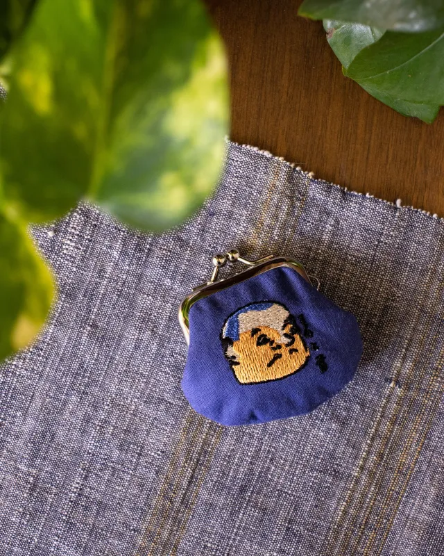 Wa Modern, Embroidered Mini Coin Purse, Otoko sold by Kiriko