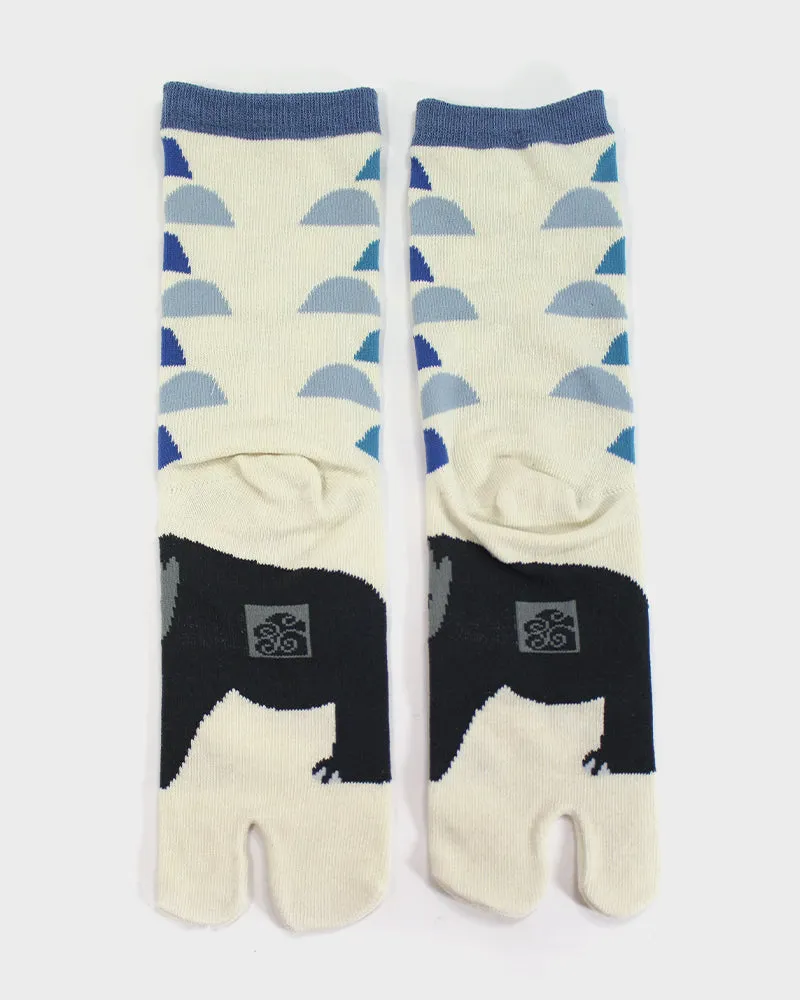 Tabi Socks, Crew, Kuma and Fish - (S/M) sold by Kiriko product image thumbnail 3