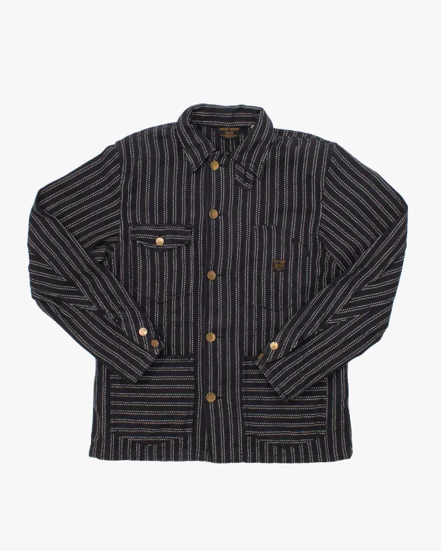 US Vintage Chore Coat, L, West Ride, Dotted Stripes sold by Kiriko