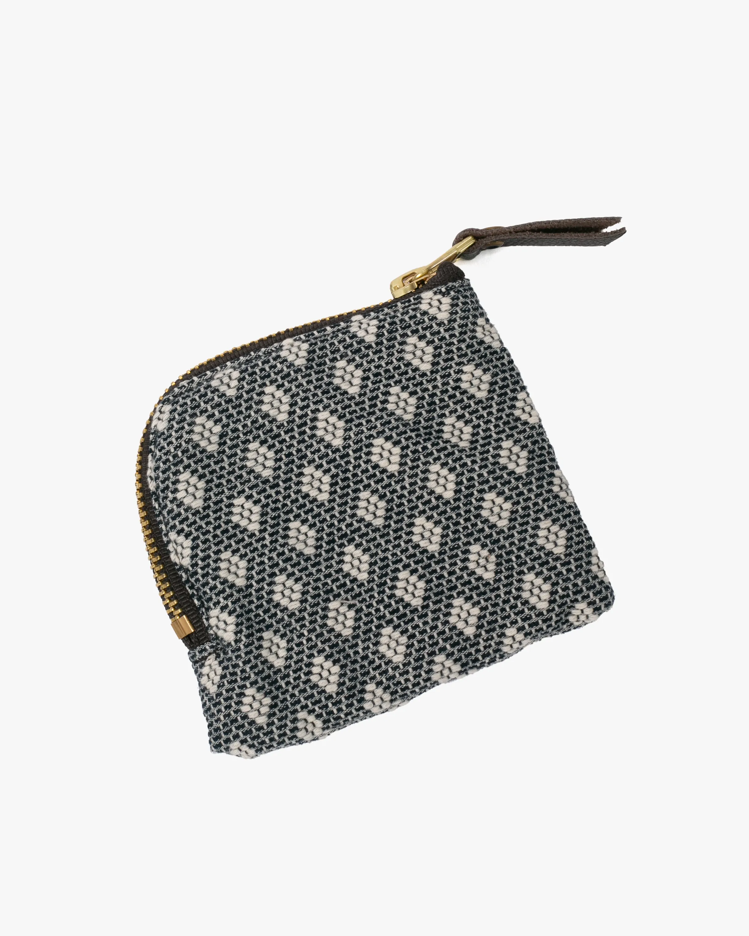 Kiriko Original, Zipper Wallet, Indigo and White, Kogin Sashiko Hishi sold by Kiriko product image thumbnail 2