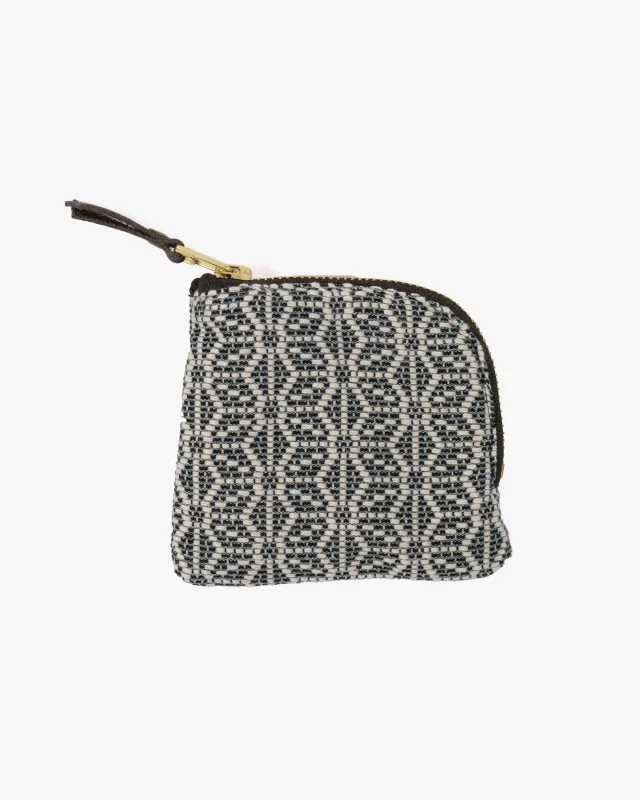 Kiriko Original, Zipper Wallet, Indigo and White, Kogin Sashiko Asanoha sold by Kiriko