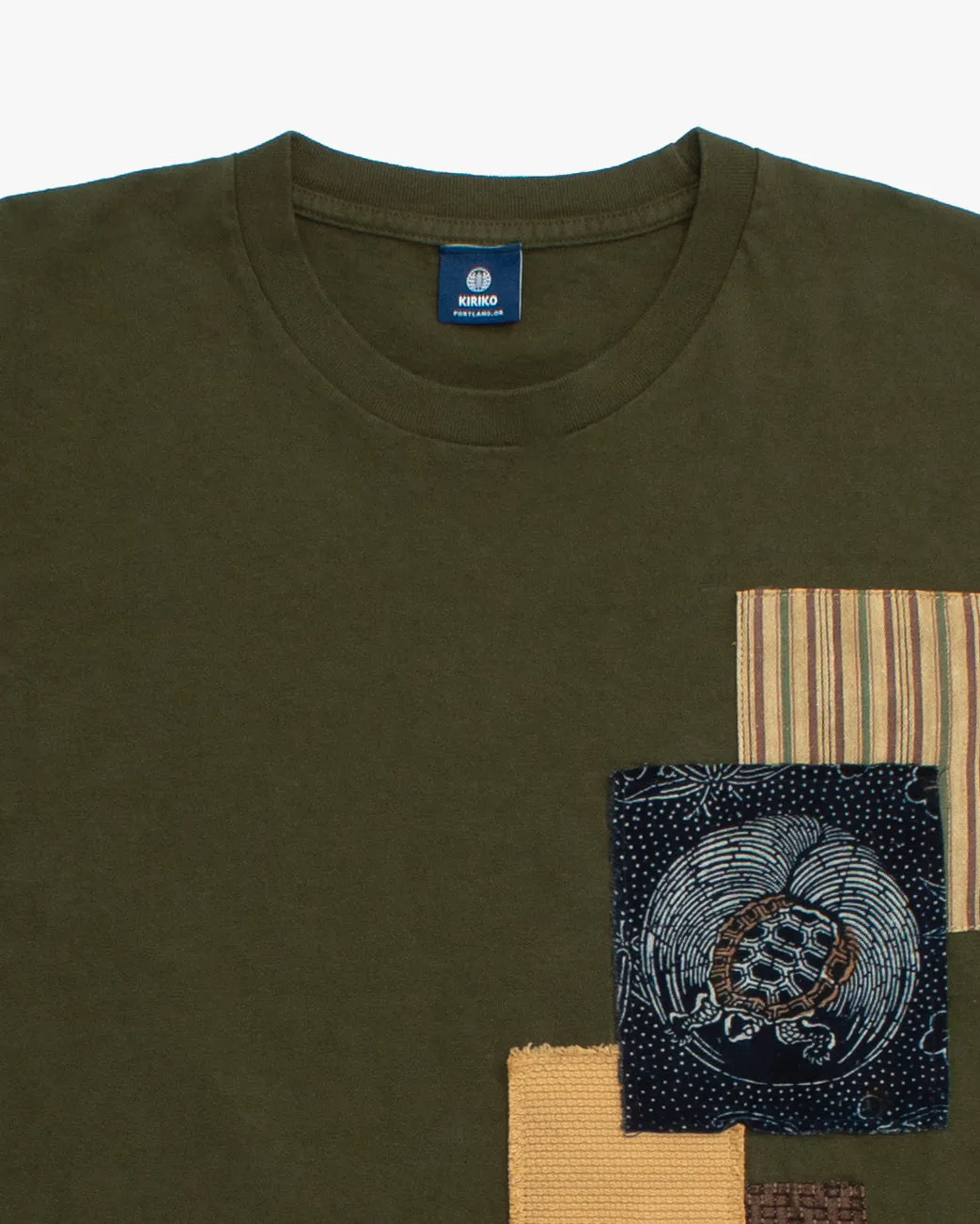 Kiriko Original Tee, 8 oz Cotton, Patched Tee, Dark Green sold by Kiriko product image thumbnail 3