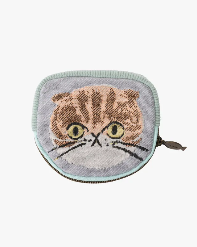 Pouch, Bisque, I Love Cat Series made by Kiriko