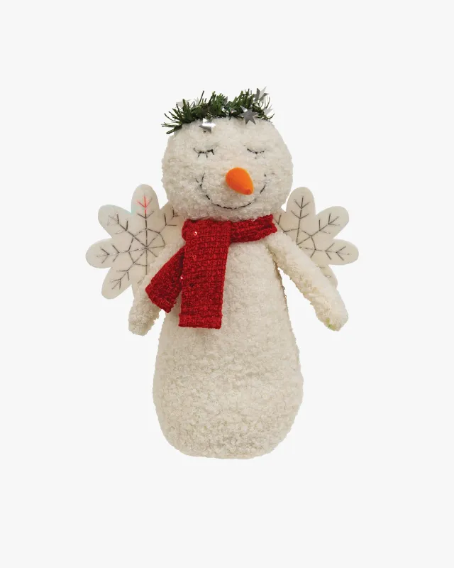 Bright Ideas, Angel Snowman w/Halo made by Kiriko