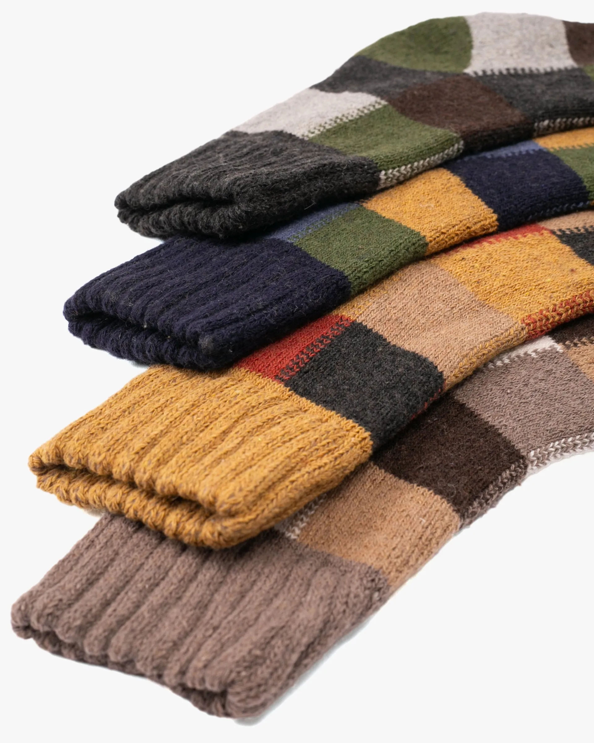 Tourtiwi, Thick Terry Socks, Colorblock Plaid sold by Kiriko product image thumbnail 3