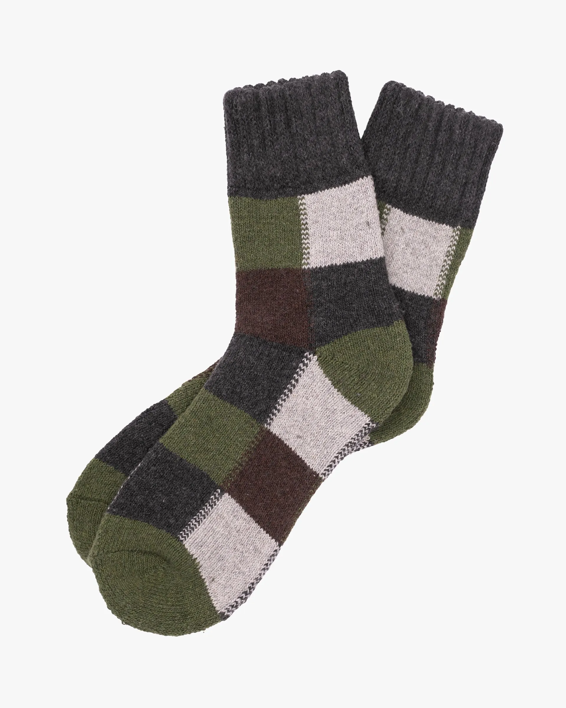Tourtiwi, Thick Terry Socks, Colorblock Plaid sold by Kiriko product image thumbnail 5