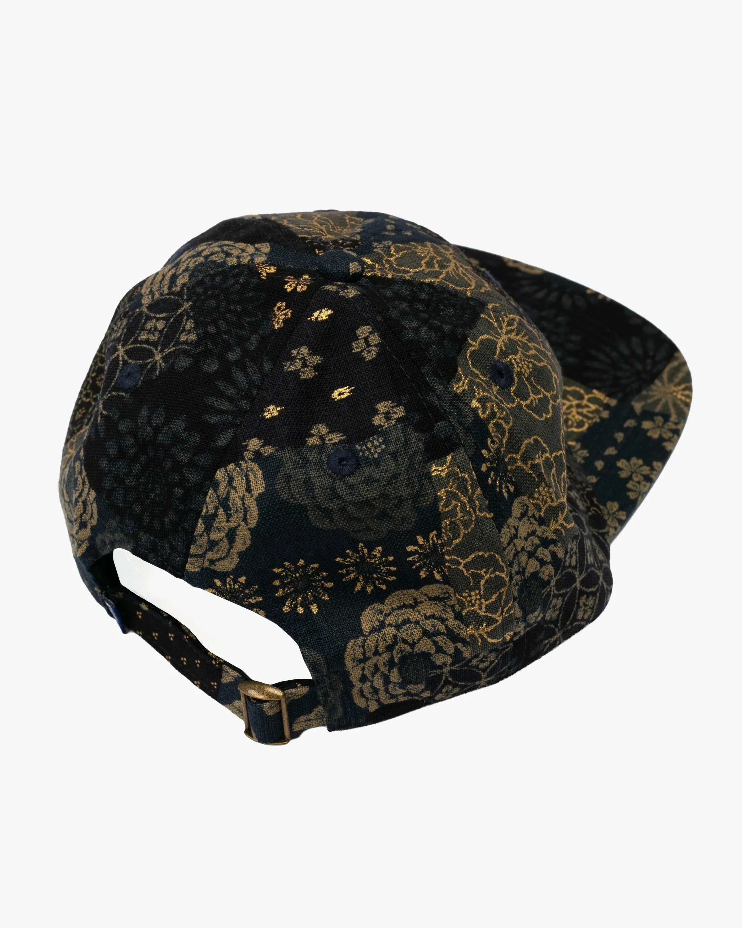 Kiriko Original Cap, 6-Panel, Multi Patchwork, Black and Gold sold by Kiriko product image thumbnail 2