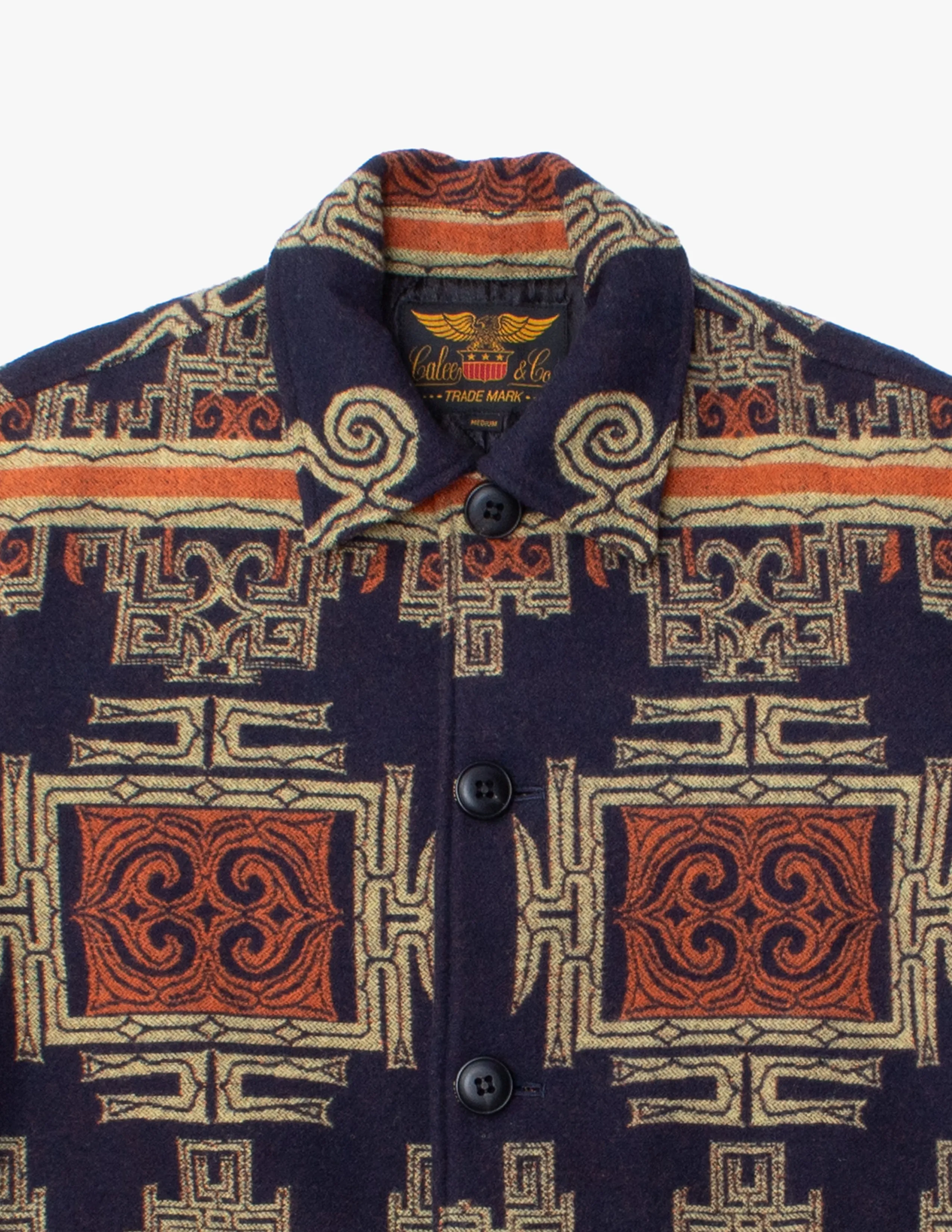 Japanese Repro Jacket, M, Calee Native, Blue sold by Kiriko product image thumbnail 2