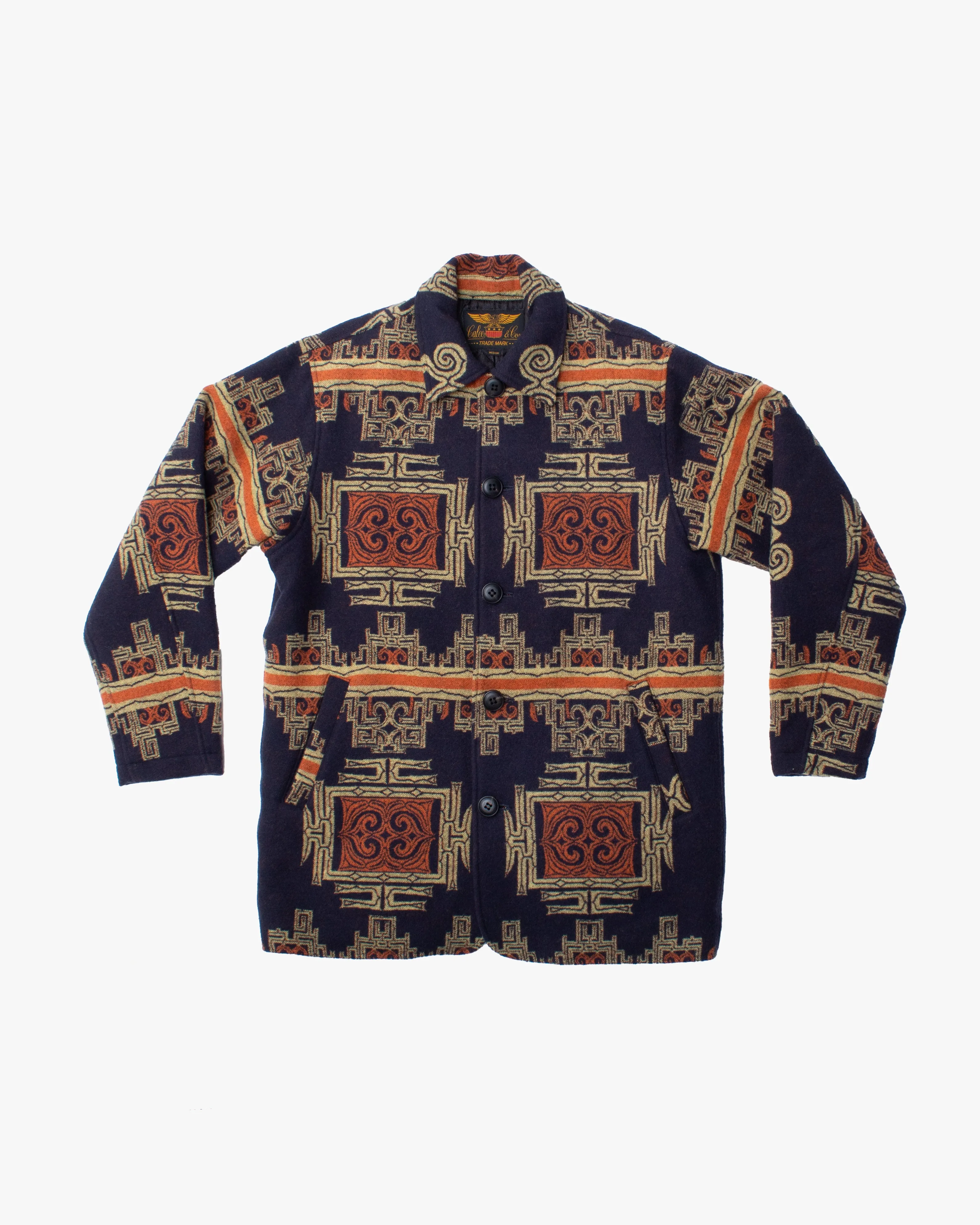 Japanese Repro Jacket, M, Calee Native, Blue sold by Kiriko product image thumbnail 5