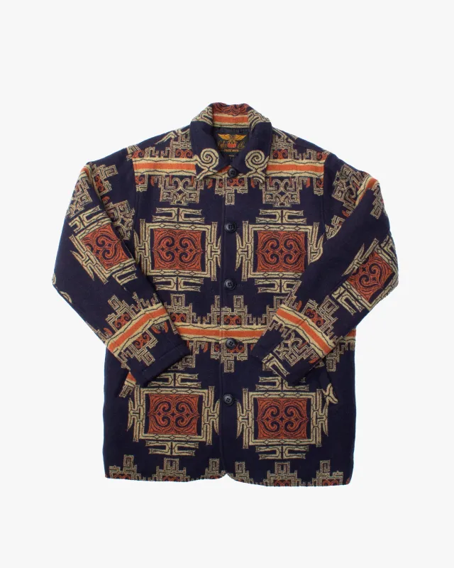 Japanese Repro Jacket, M, Calee Native, Blue sold by Kiriko