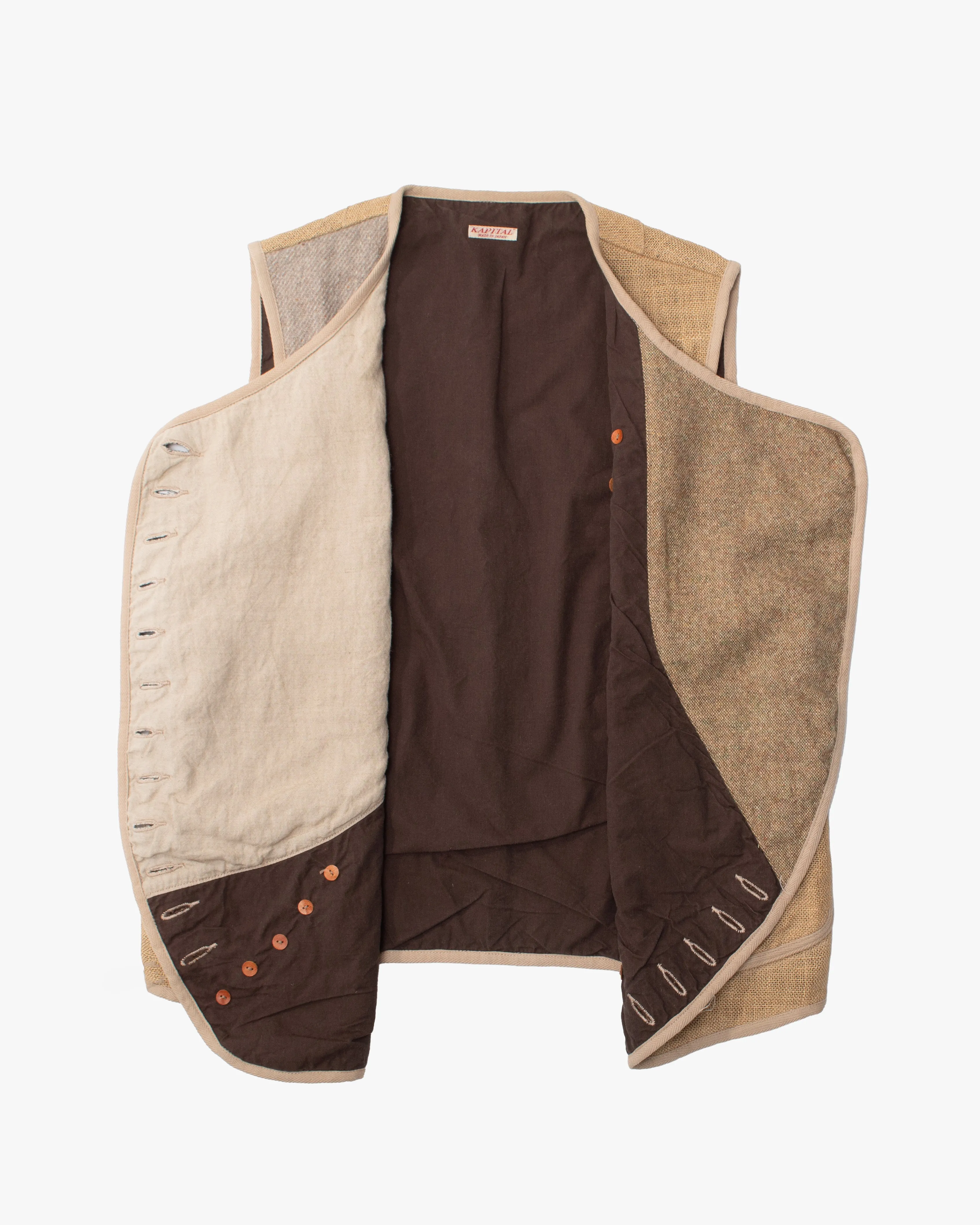 Japanese Repro Vest, L, Kapital, Beige sold by Kiriko product image thumbnail 2