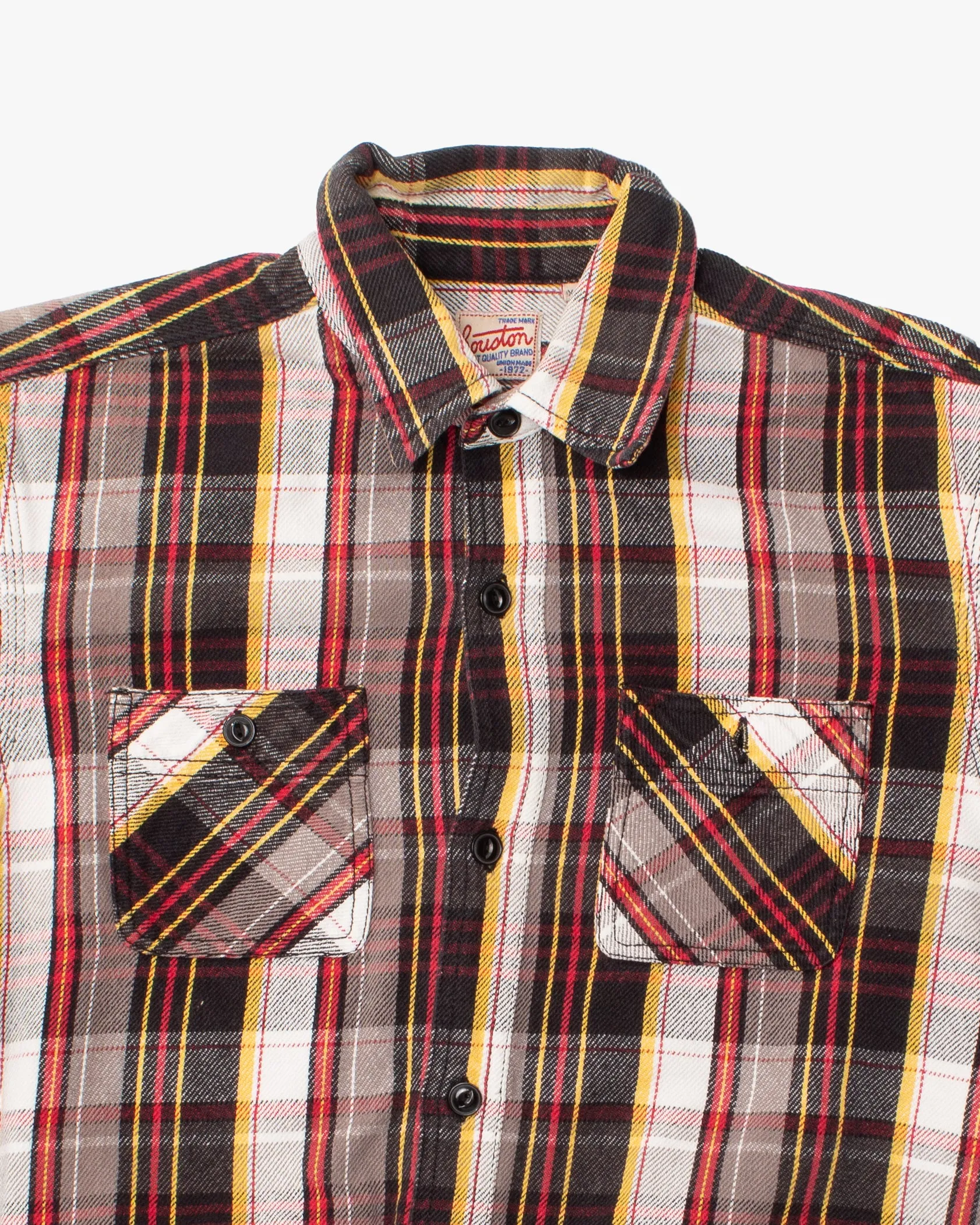 Japanese Repro Shirt, Est. L , Houston & Inc., Red and Black Plaid sold by Kiriko product image thumbnail 2