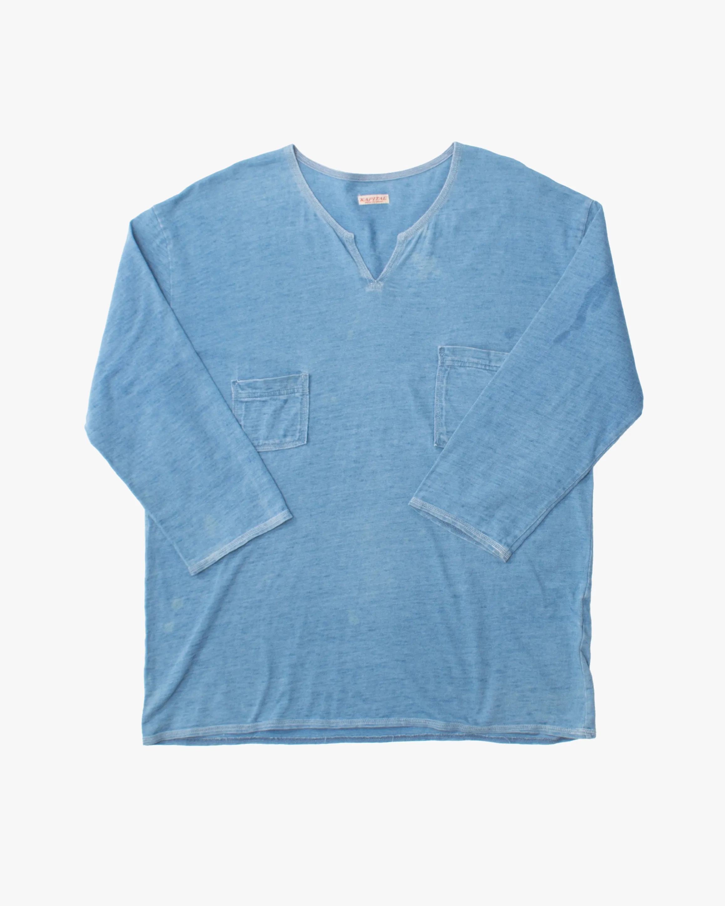 Japanese Repro Shirt, M, Kapital, Blue sold by Kiriko