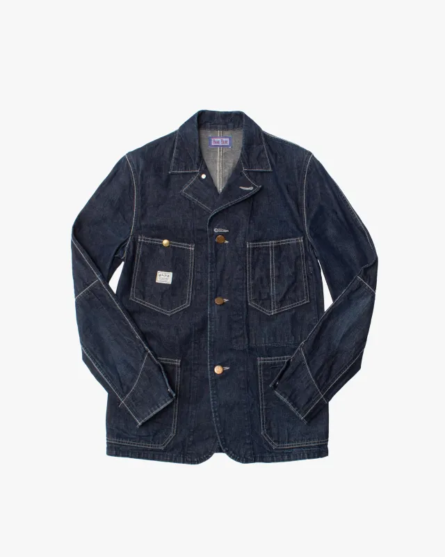 Japanese Repro Jacket, S, Blue Blue, Denim Jacket sold by Kiriko