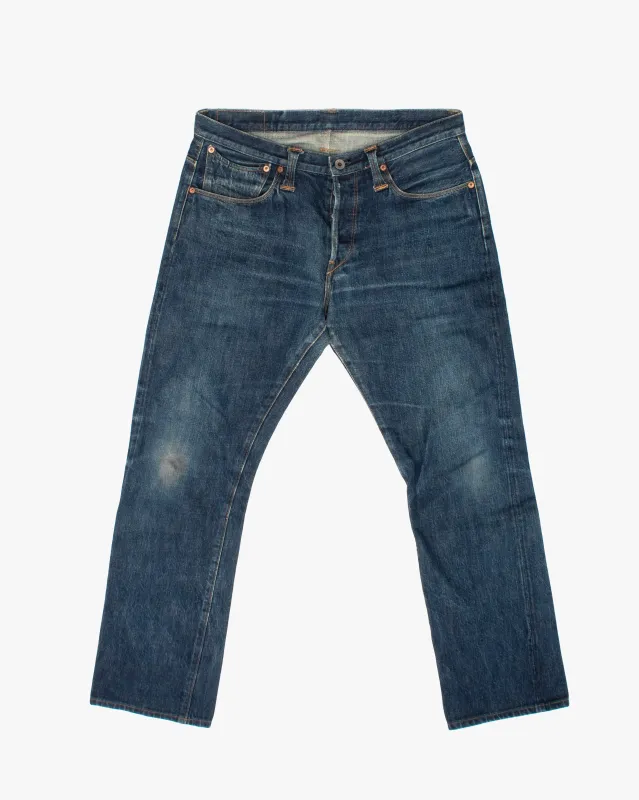 Japanese Repro Denim Jeans, 31, Stevenson Overall Co, Scooped Pockets sold by Kiriko