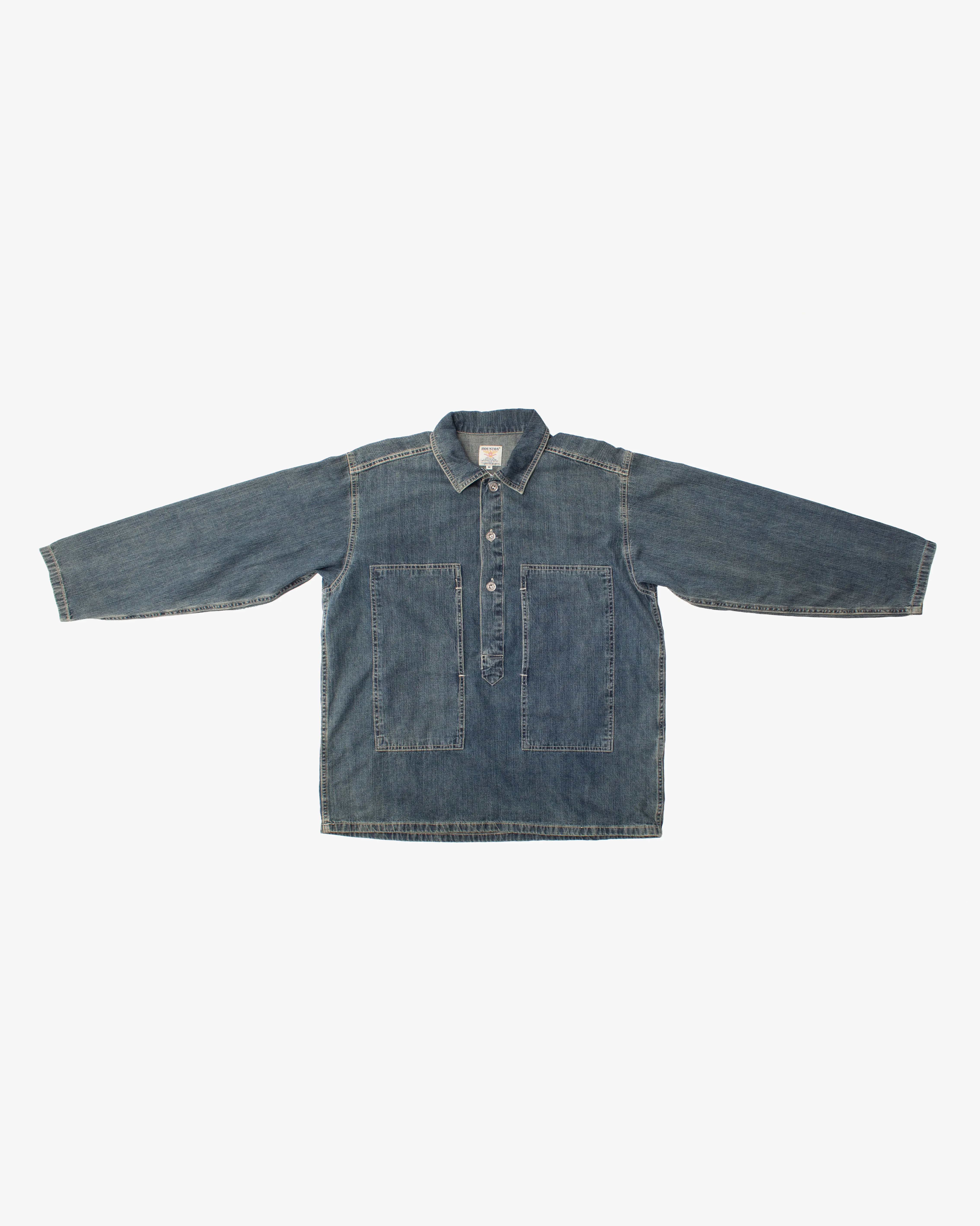 Japanese Repro Shirt, M, Houston & Inc., Medium Wash Denim sold by Kiriko product image thumbnail 2