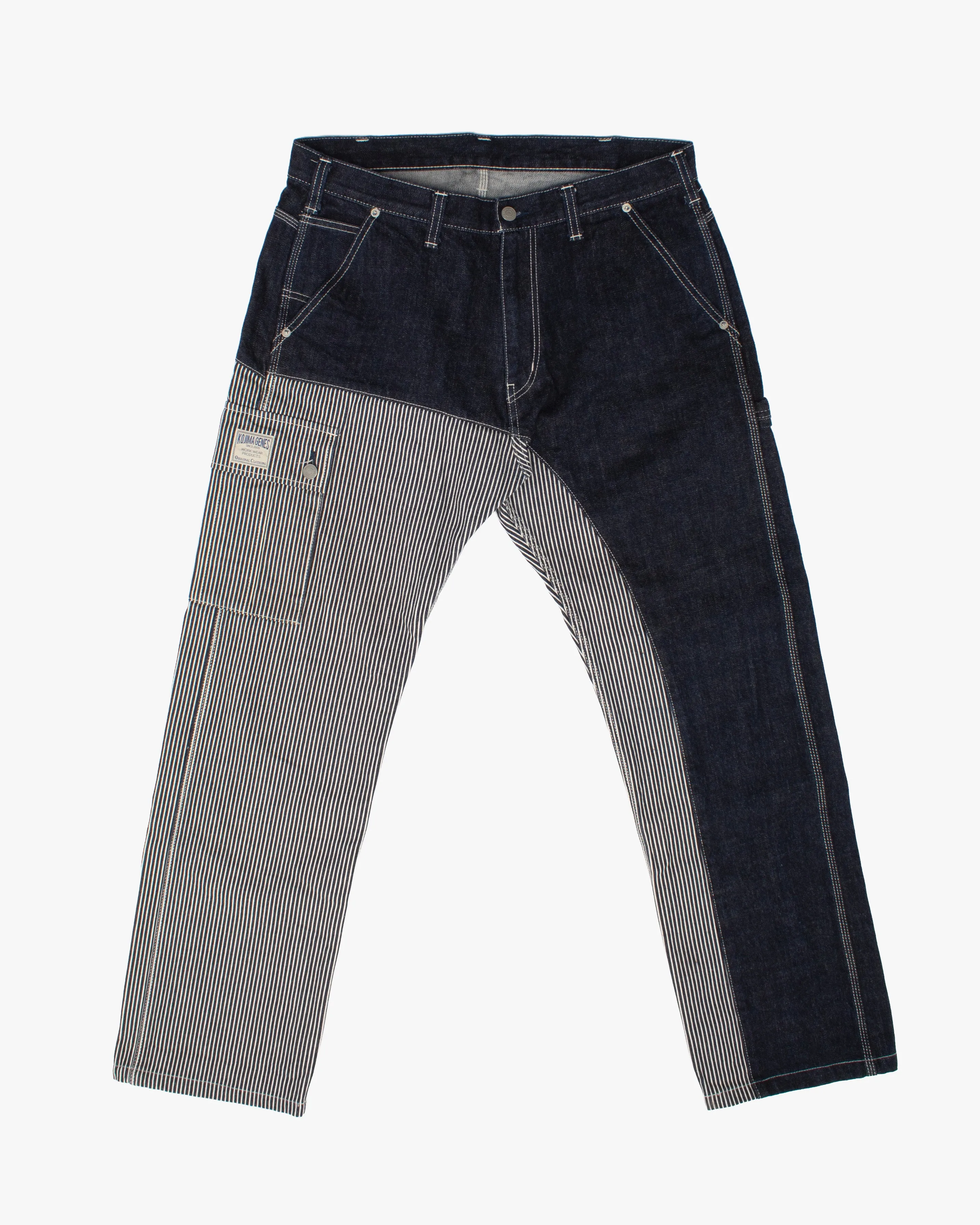 Japanese Repro Denim Jeans, 36, Kojima, Striped Curve sold by Kiriko