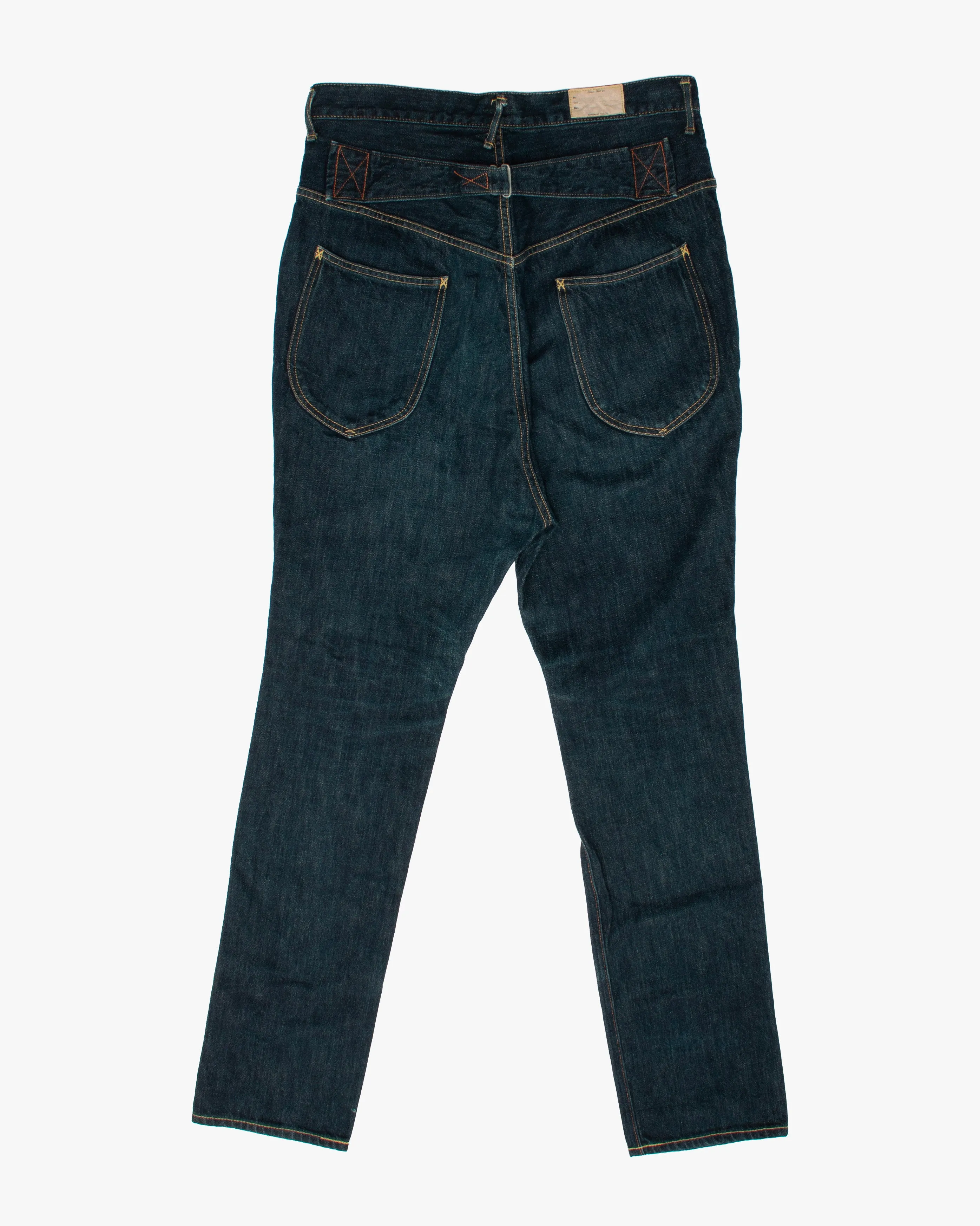 Japanese Repro Denim Jeans, L, Kapital, Rear Cinch sold by Kiriko product image thumbnail 3