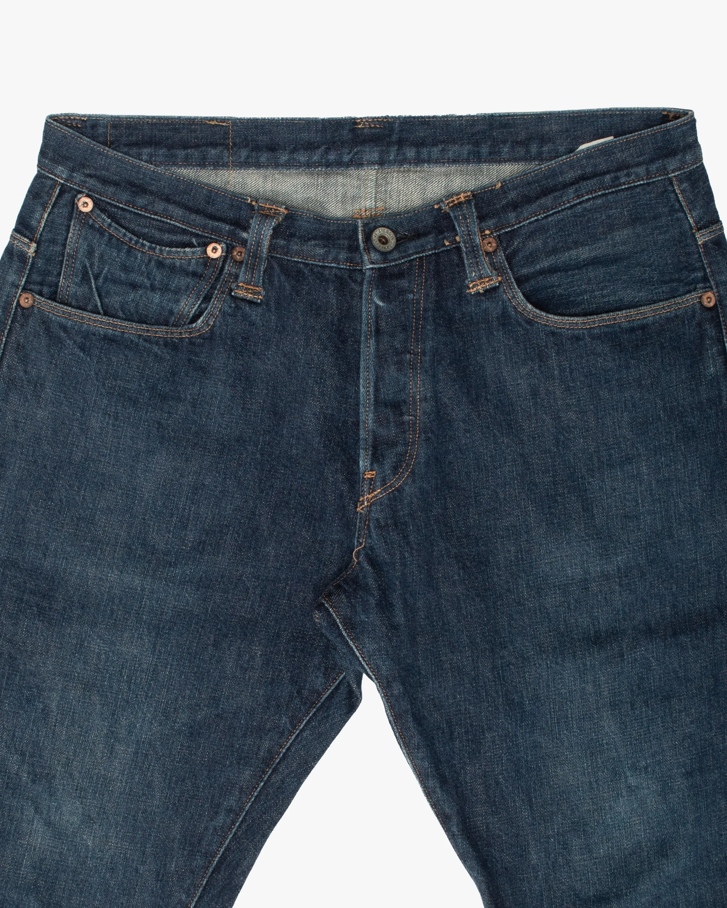 Japanese Repro Denim Jeans, 32, Stevenson Overall Co, Scooped Pockets sold by Kiriko product image thumbnail 2