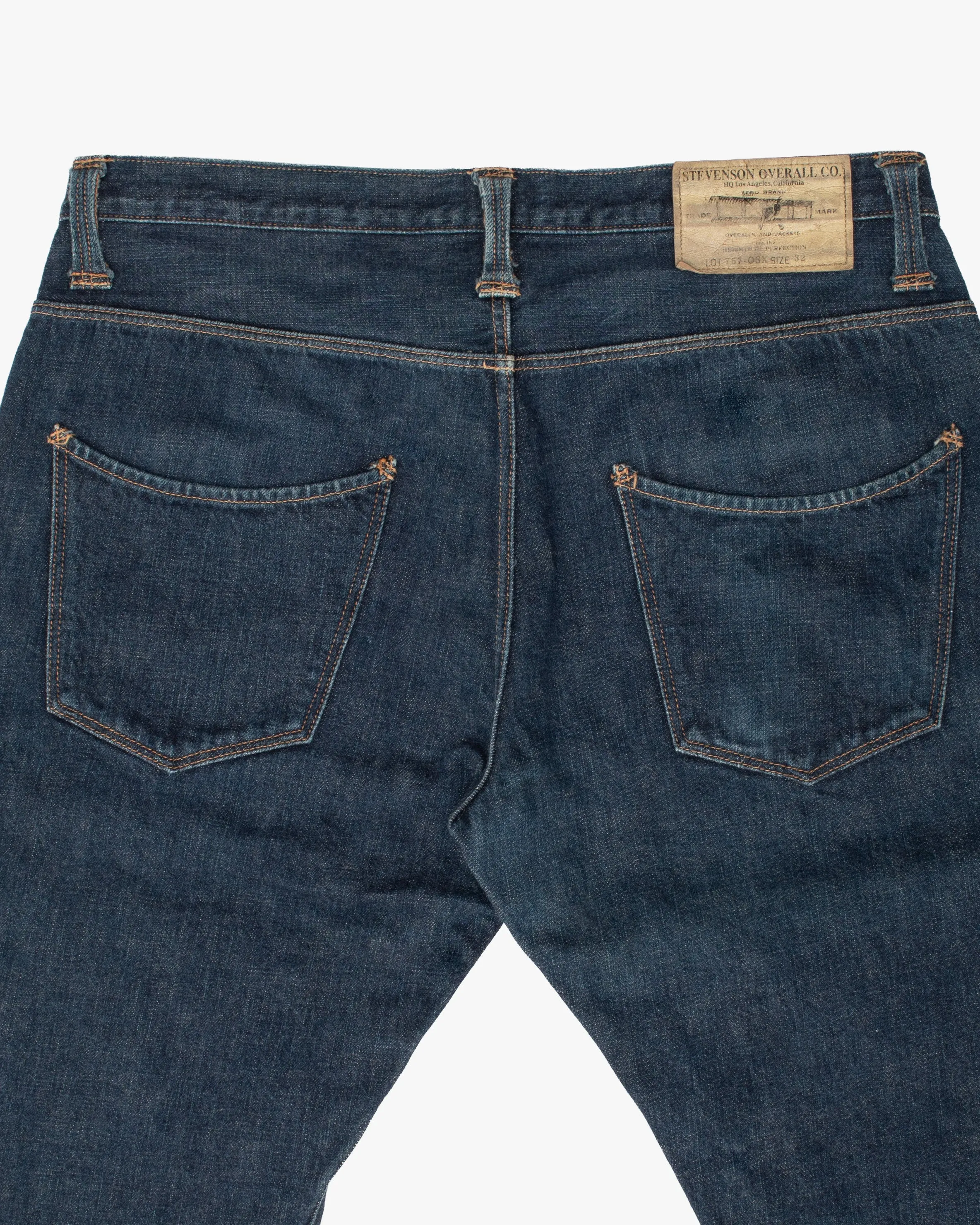 Japanese Repro Denim Jeans, 32, Stevenson Overall Co, Scooped Pockets sold by Kiriko product image thumbnail 4