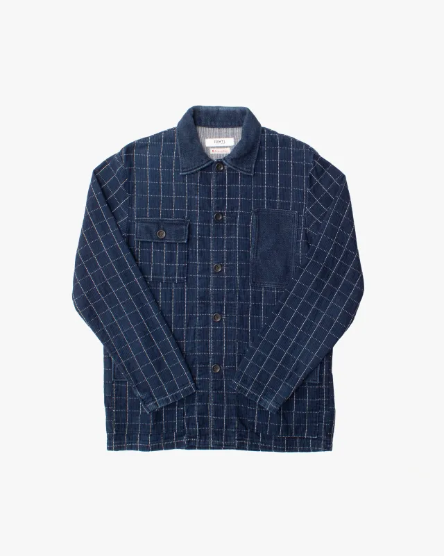 Japanese Repro Jacket, L, FDMTL, Blue Sashiko sold by Kiriko