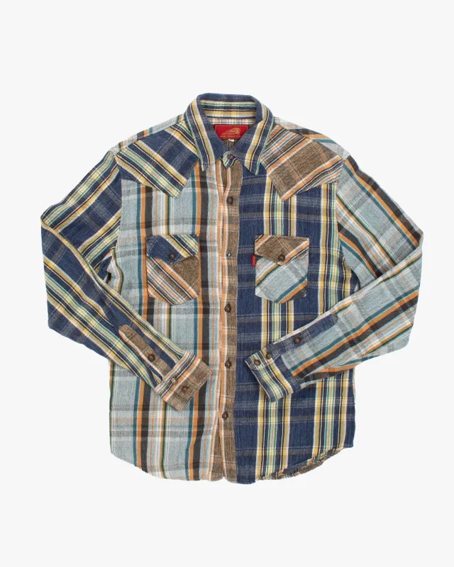 Japanese Repro Shirt, Large, Indian Motorcycle Co., Multi Plaid sold by Kiriko