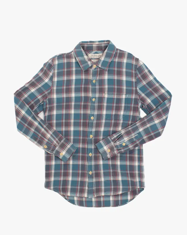 Japanese Repro Shirt, S, The Golden State, Slate Plaid sold by Kiriko