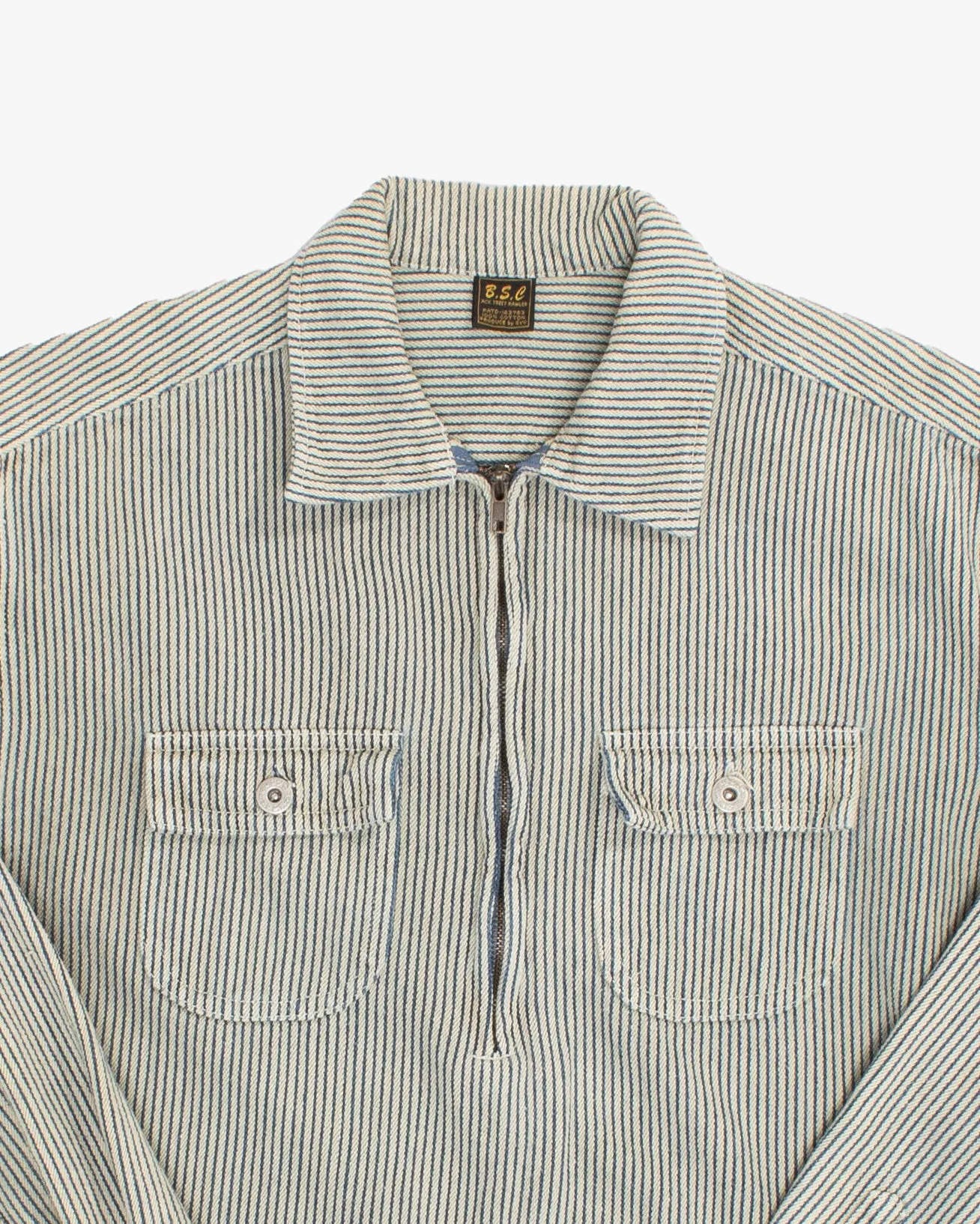 Japanese Repro Jacket, L, Back Street Crawler, Blue and White Stripe sold by Kiriko product image thumbnail 2