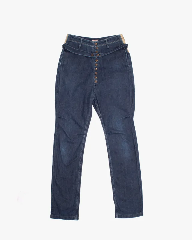 Japanese Repro Pants, 28, Kapital, Dark Blue made by Kiriko