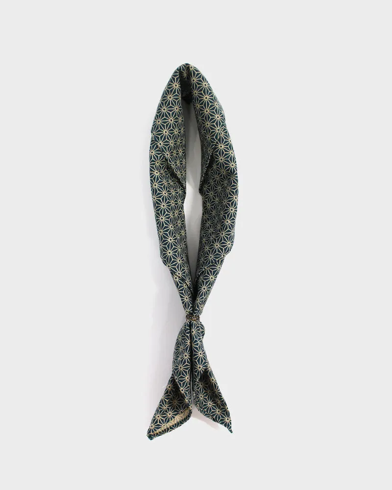Kiriko Original Bandana, Classic, Teal Asanoha sold by Kiriko product image thumbnail 2